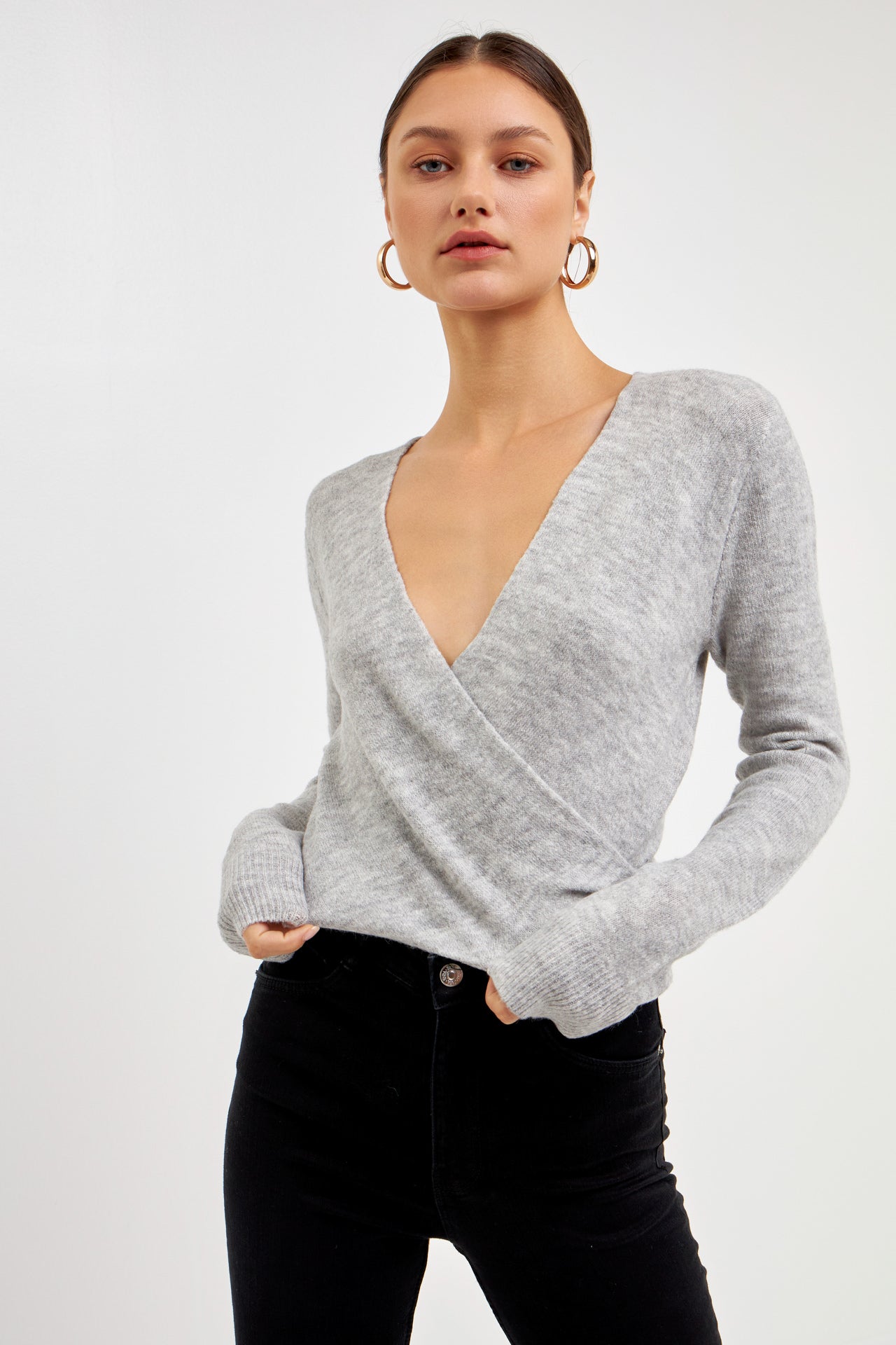 ENDLESS ROSE - Wrapped Knit Top - TOPS available at Objectrare