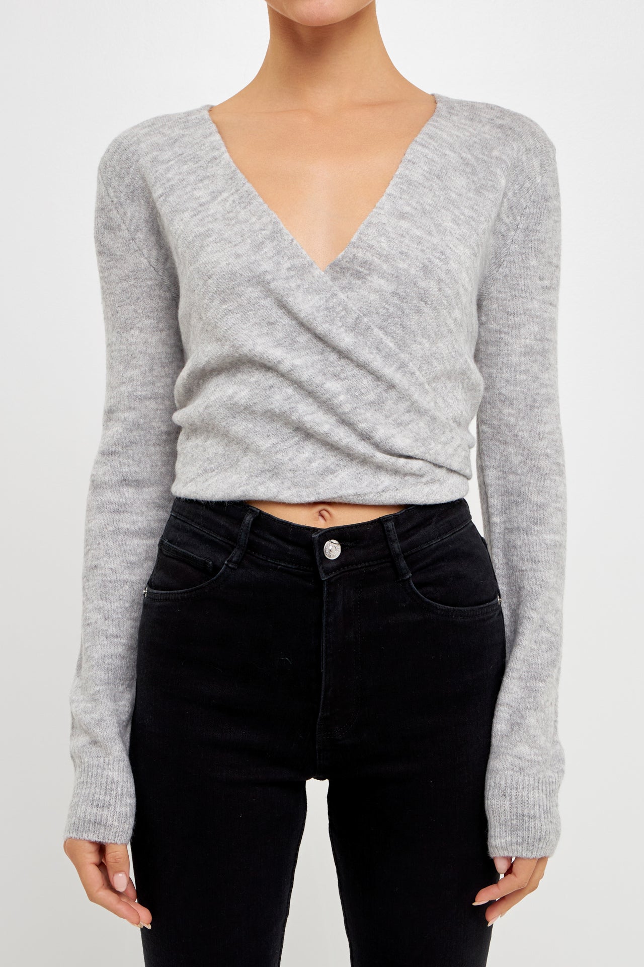ENDLESS ROSE - Wrapped Knit Top - TOPS available at Objectrare