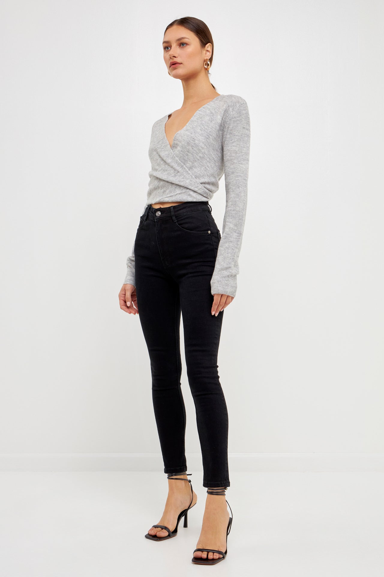 ENDLESS ROSE - Wrapped Knit Top - TOPS available at Objectrare