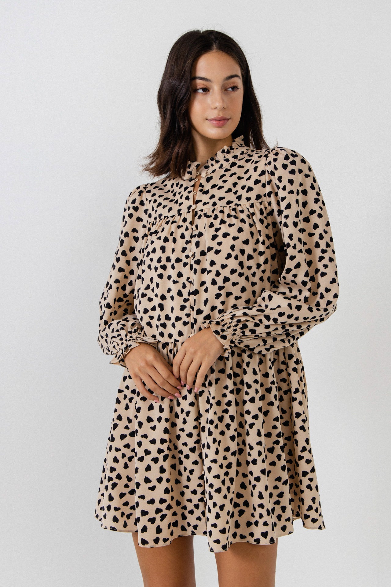 ENGLISH FACTORY - Dotted Button Detail Mini Dress- Sold Out - DRESSES available at Objectrare