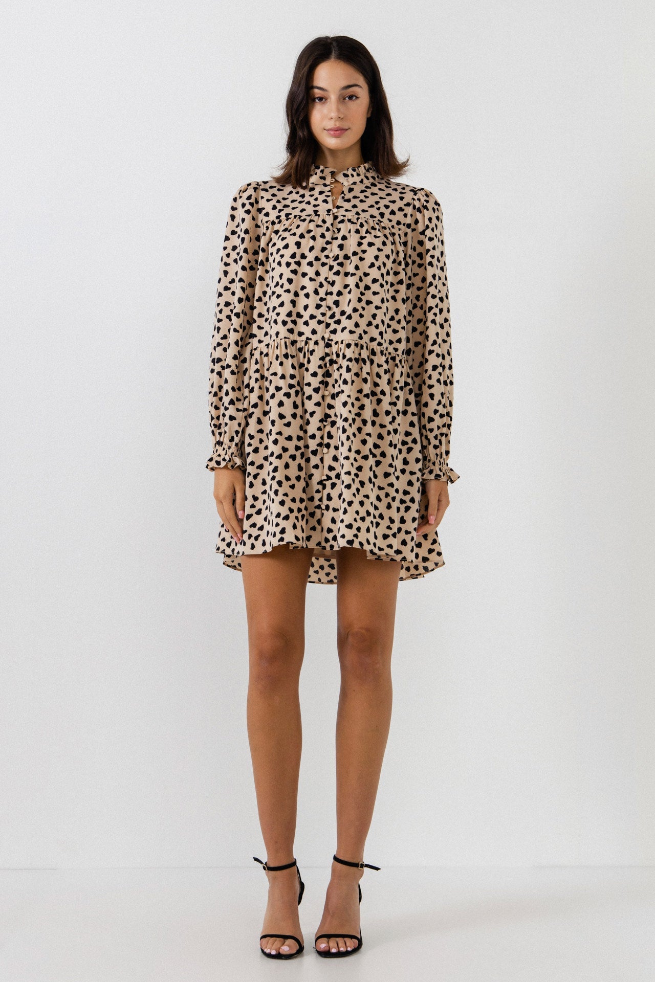 ENGLISH FACTORY - Dotted Button Detail Mini Dress- Sold Out - DRESSES available at Objectrare