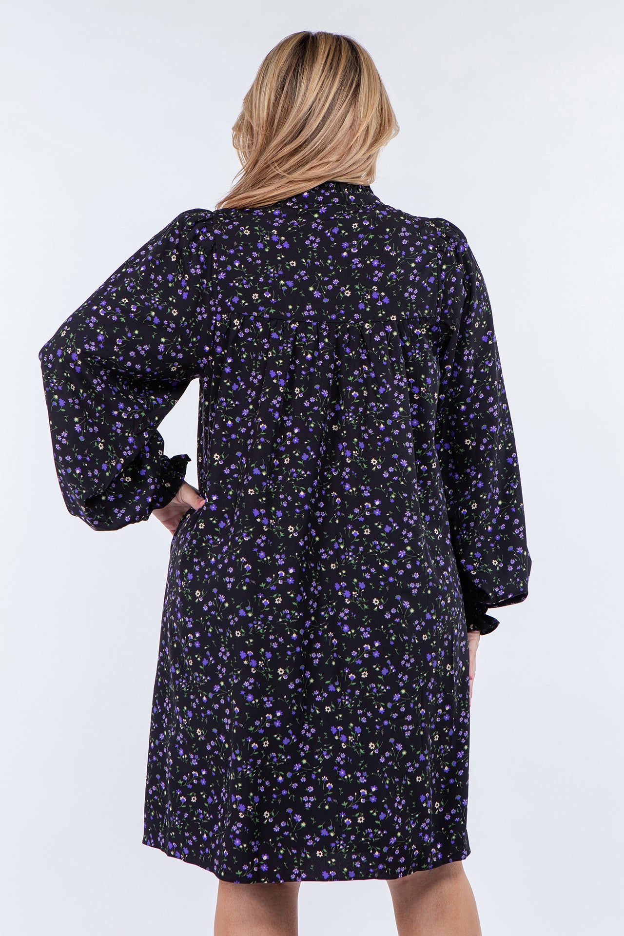 ENGLISH FACTORY - Floral Button Detail Mini Dress - DRESSES available at Objectrare