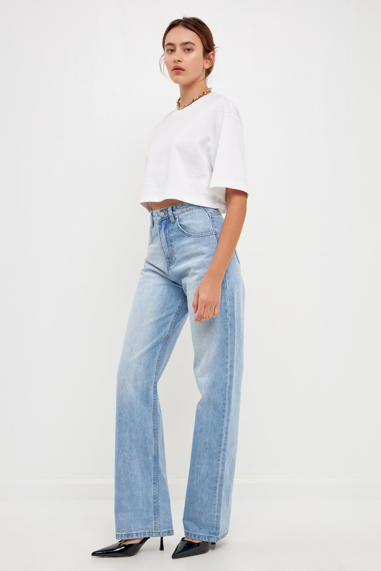 GREY LAB - High Waist Jeans - JEANS available at Objectrare