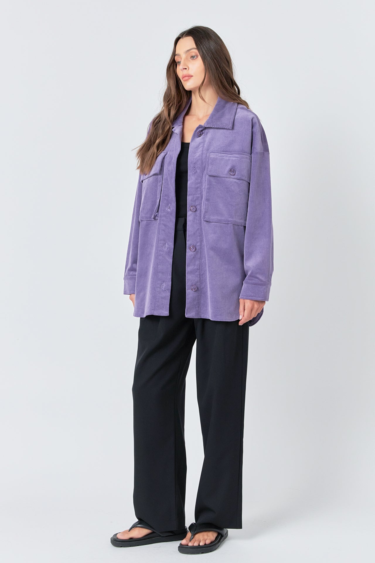 GREY LAB - Corduroy Oversized Jacket - JACKETS available at Objectrare