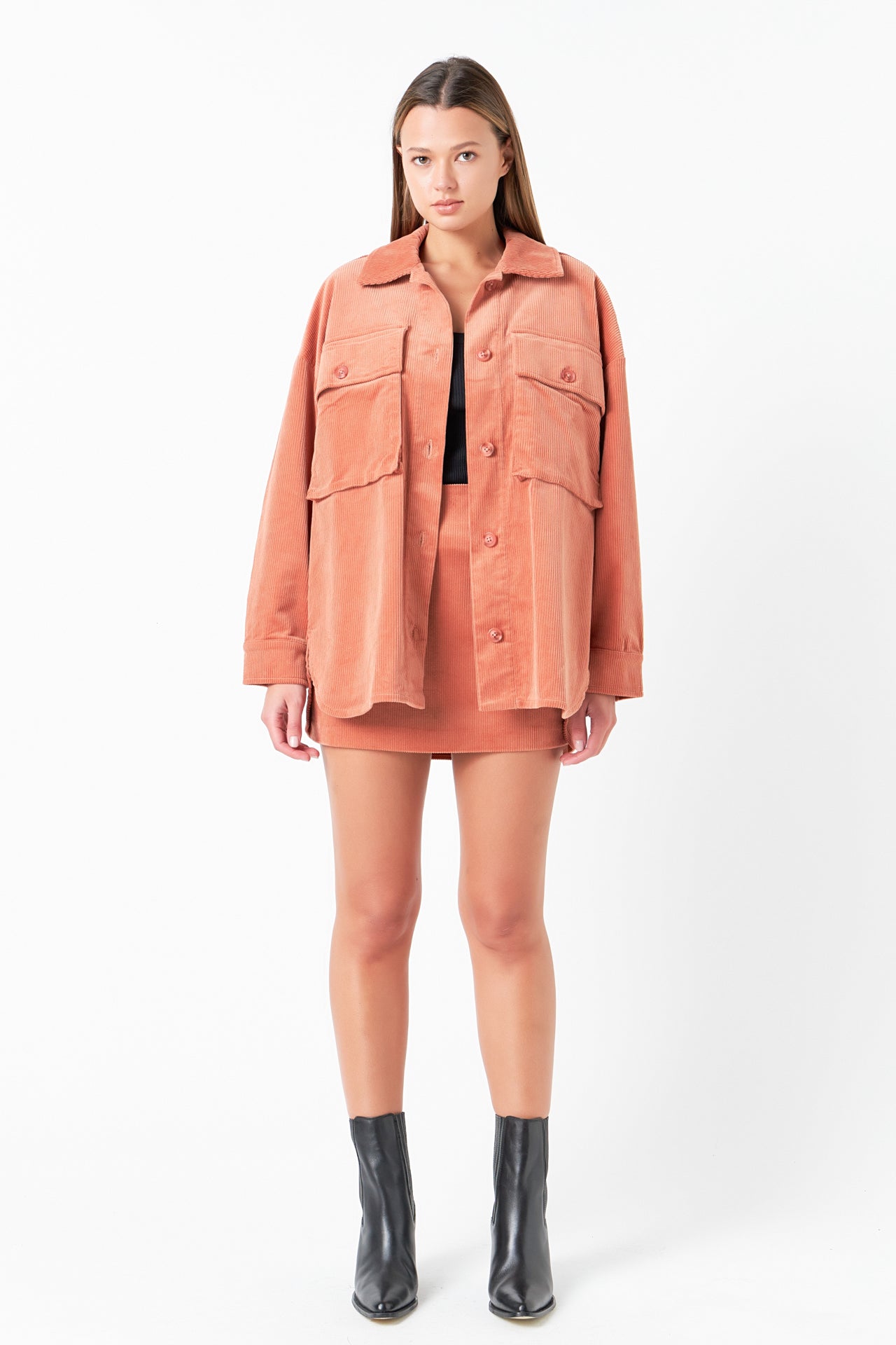 GREY LAB - Corduroy Oversized Jacket - JACKETS available at Objectrare