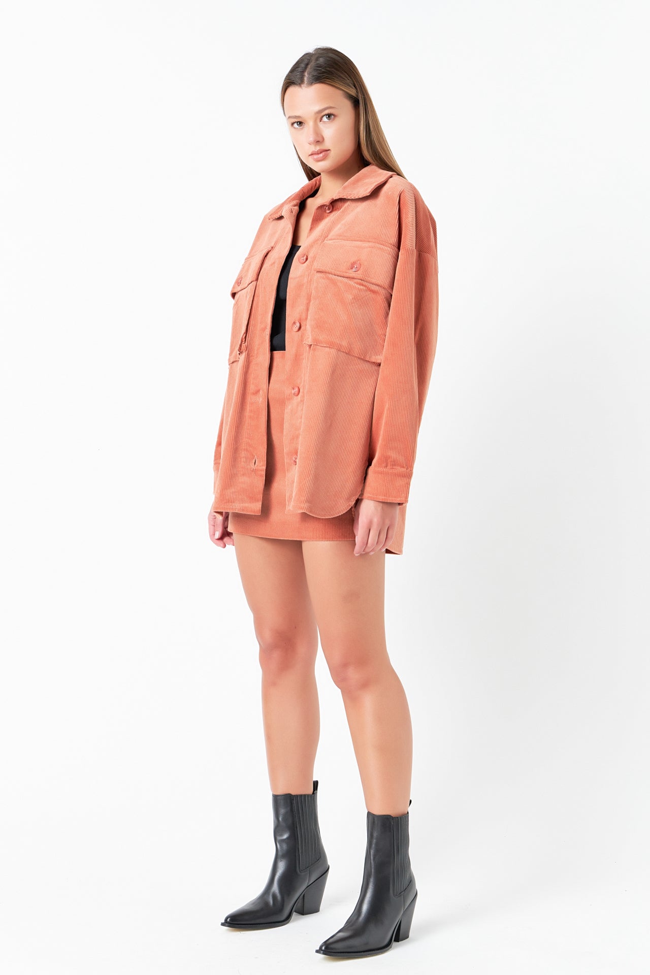 GREY LAB - Corduroy Oversized Jacket - JACKETS available at Objectrare