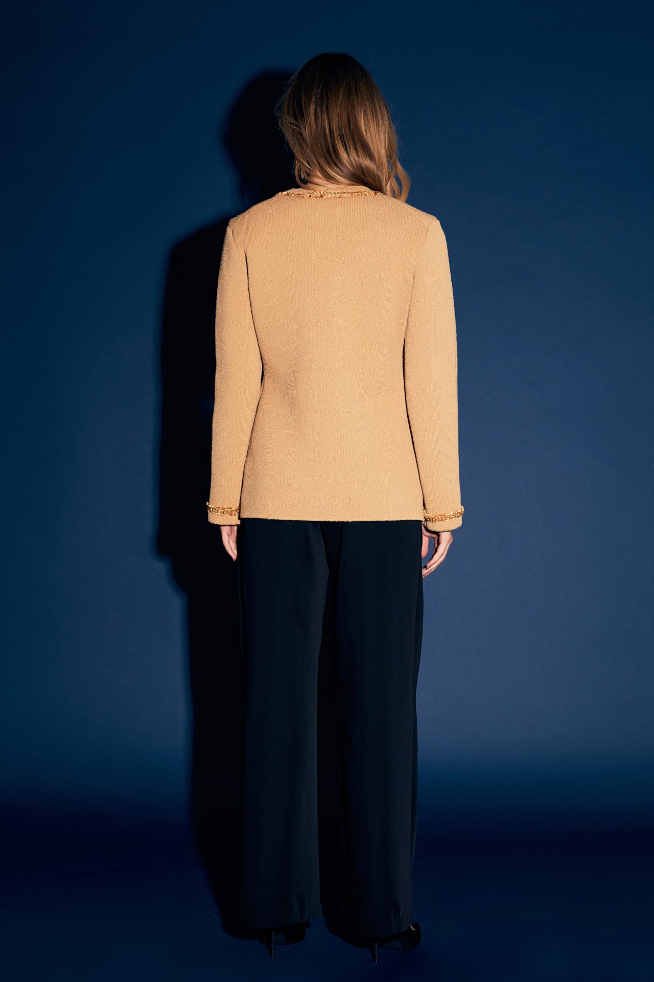 ENDLESS ROSE - Chain Trim Cardigan - SWEATERS & KNITS available at Objectrare
