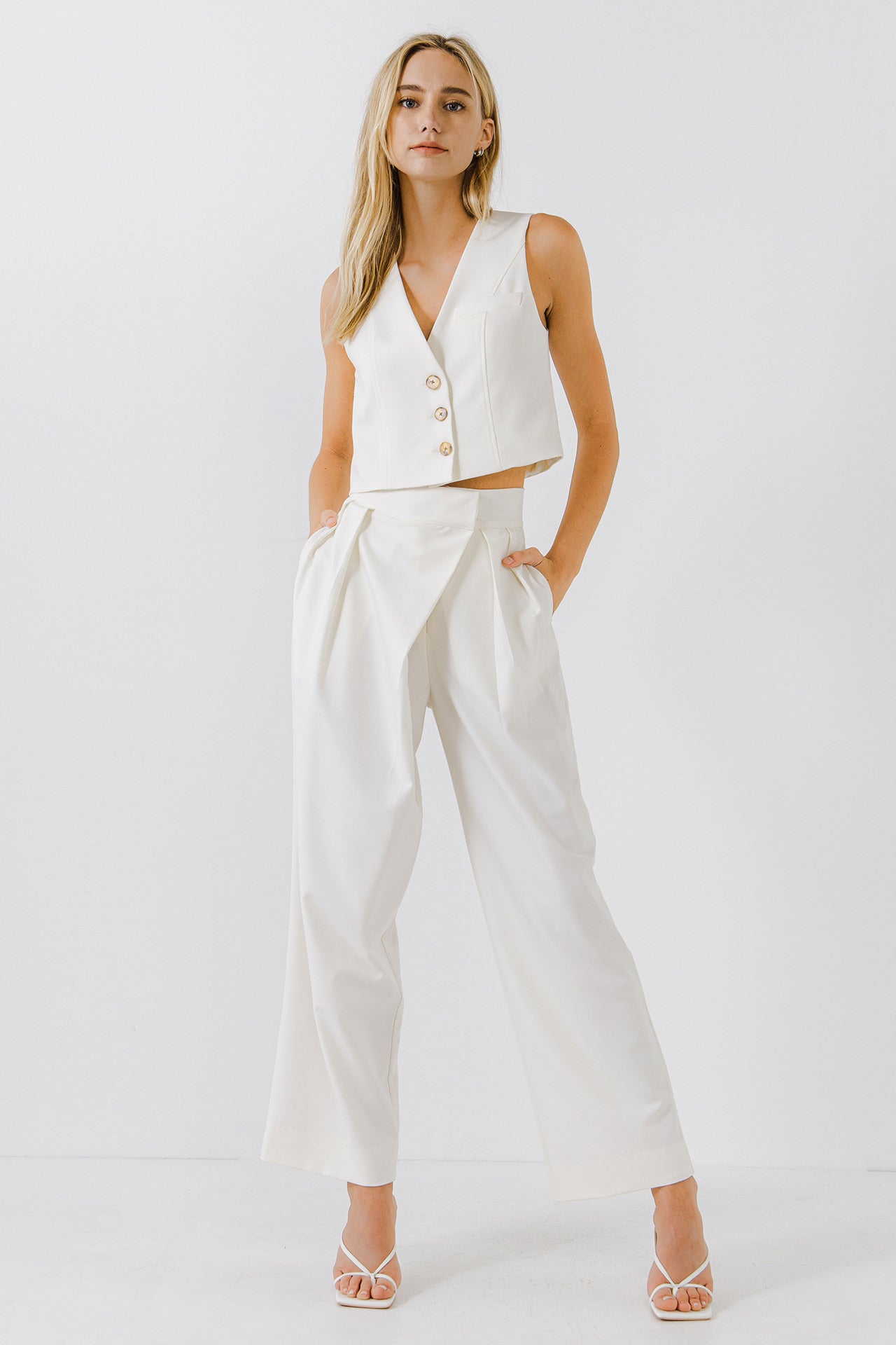 ENDLESS ROSE - Cropped Vest - TOPS available at Objectrare