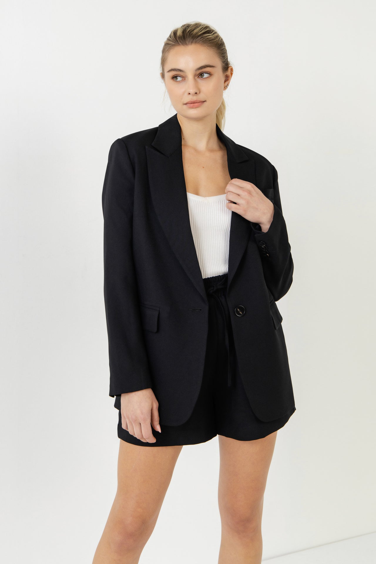 GREY LAB - Relaxed Woven Blazer - BLAZERS available at Objectrare