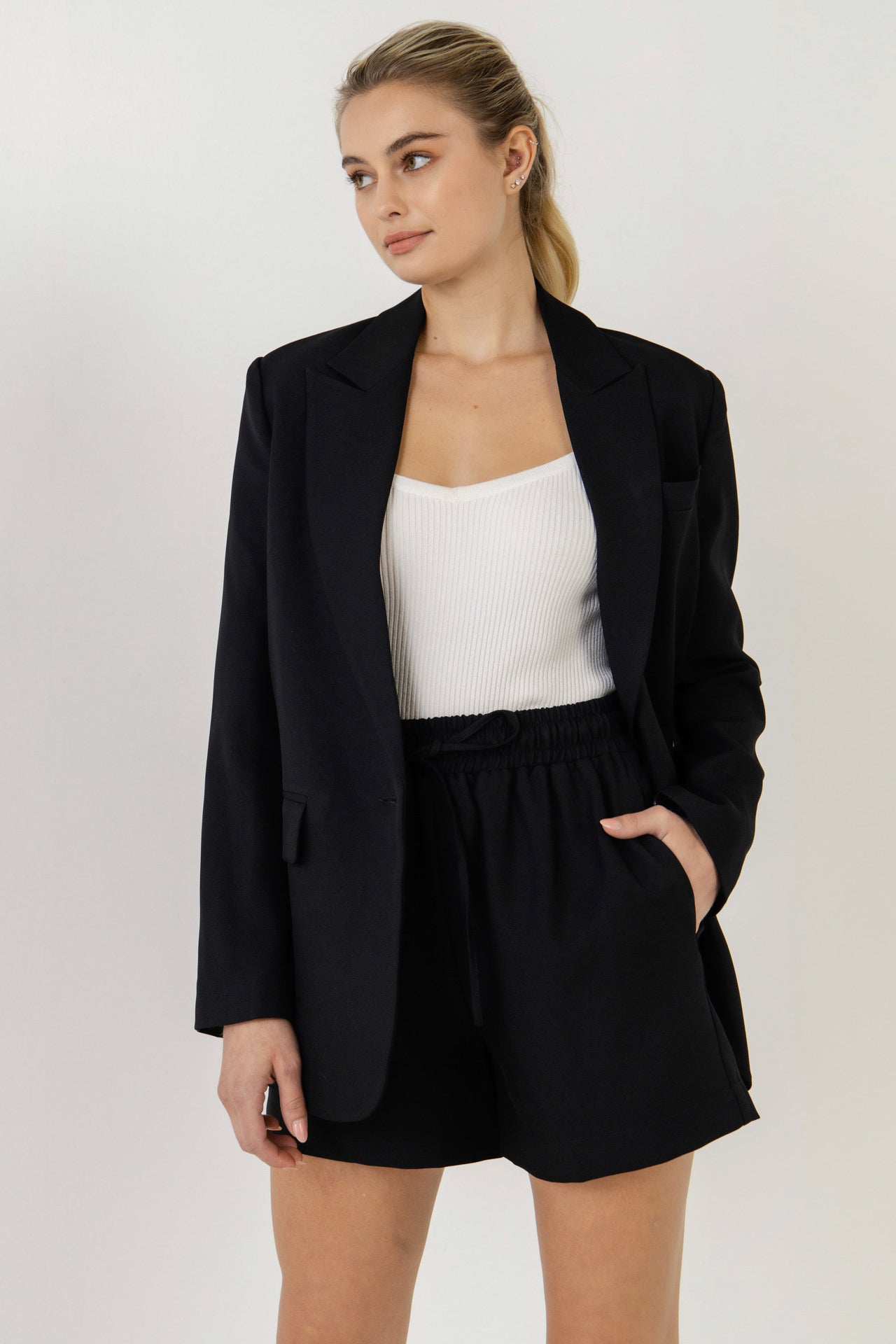 GREY LAB - Relaxed Woven Blazer - BLAZERS available at Objectrare