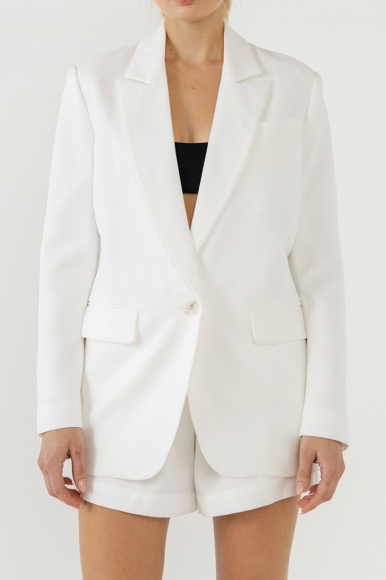GREY LAB - Relaxed Woven Blazer - BLAZERS available at Objectrare