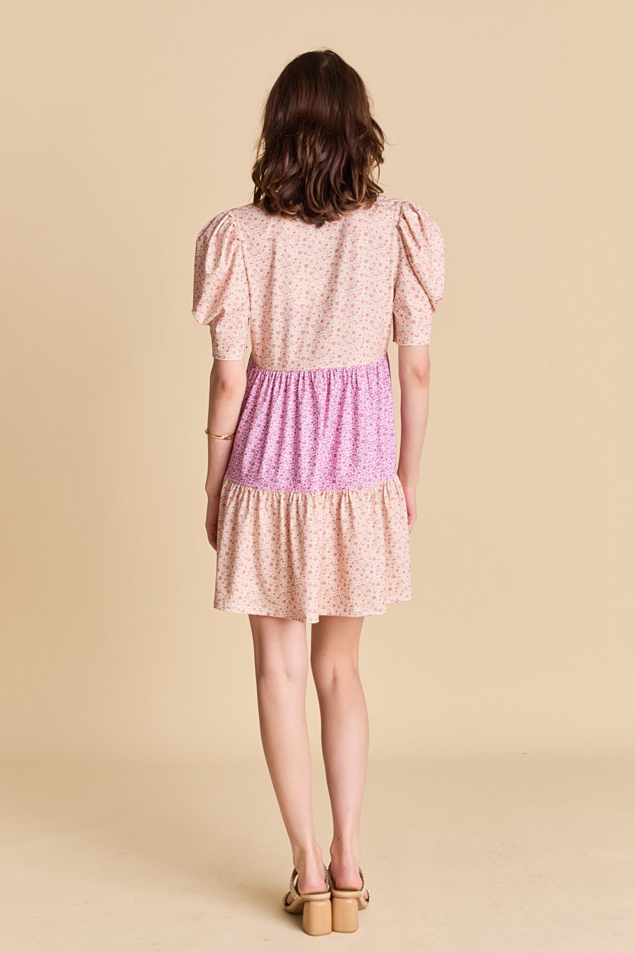 LA'VEN - Floral Knit Mini Dress - DRESSES available at Objectrare
