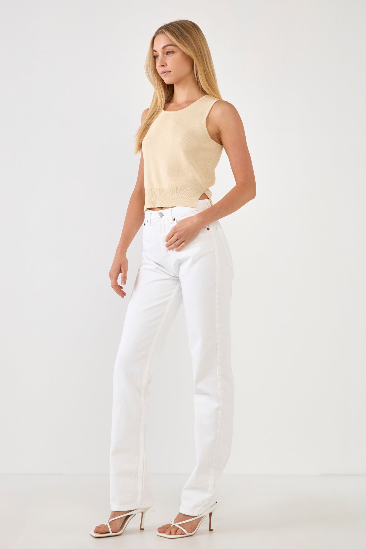 ENDLESS ROSE - Cropped Knit Top - TOPS available at Objectrare
