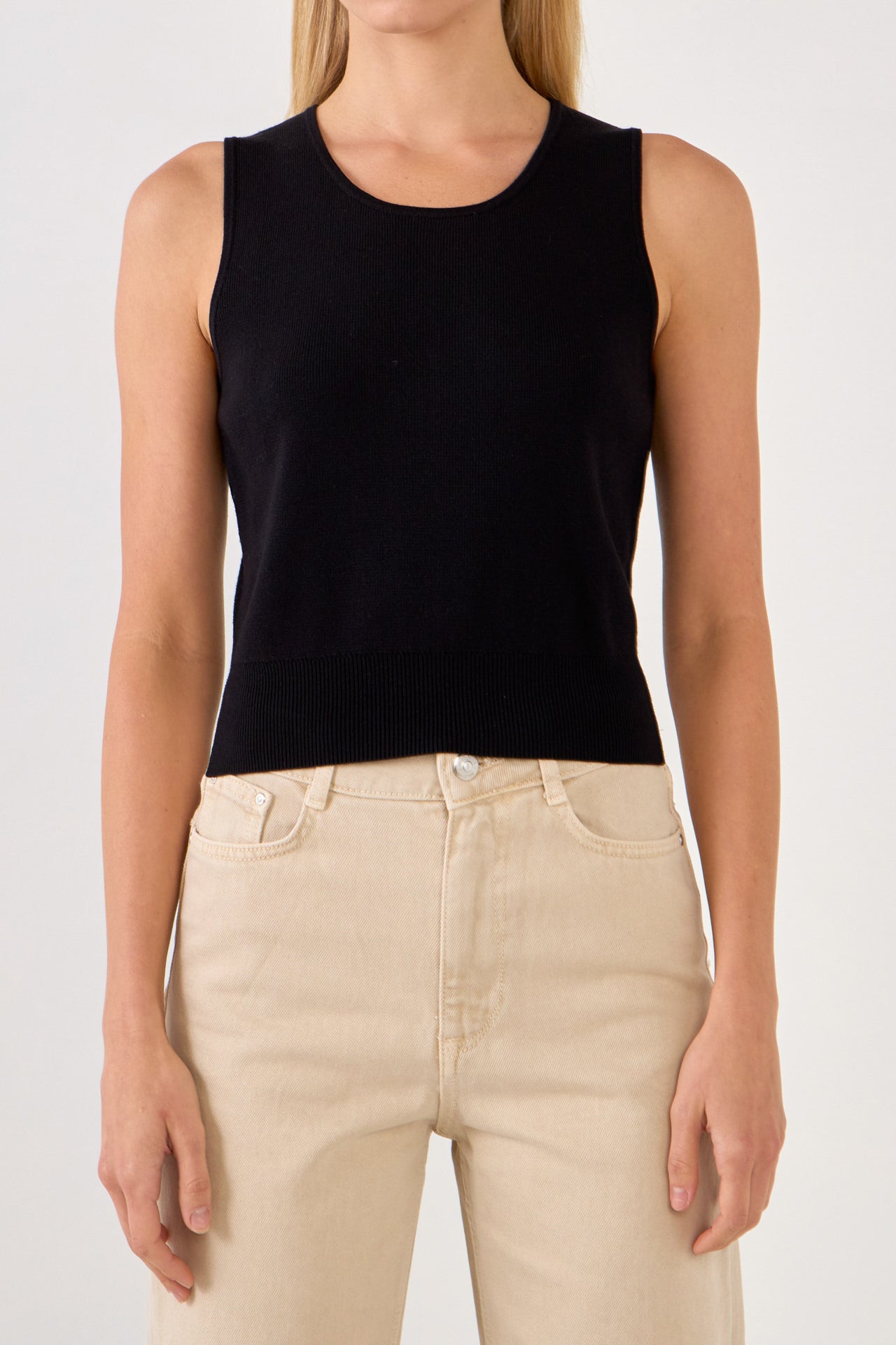 ENDLESS ROSE - Cropped Knit Top - TOPS available at Objectrare