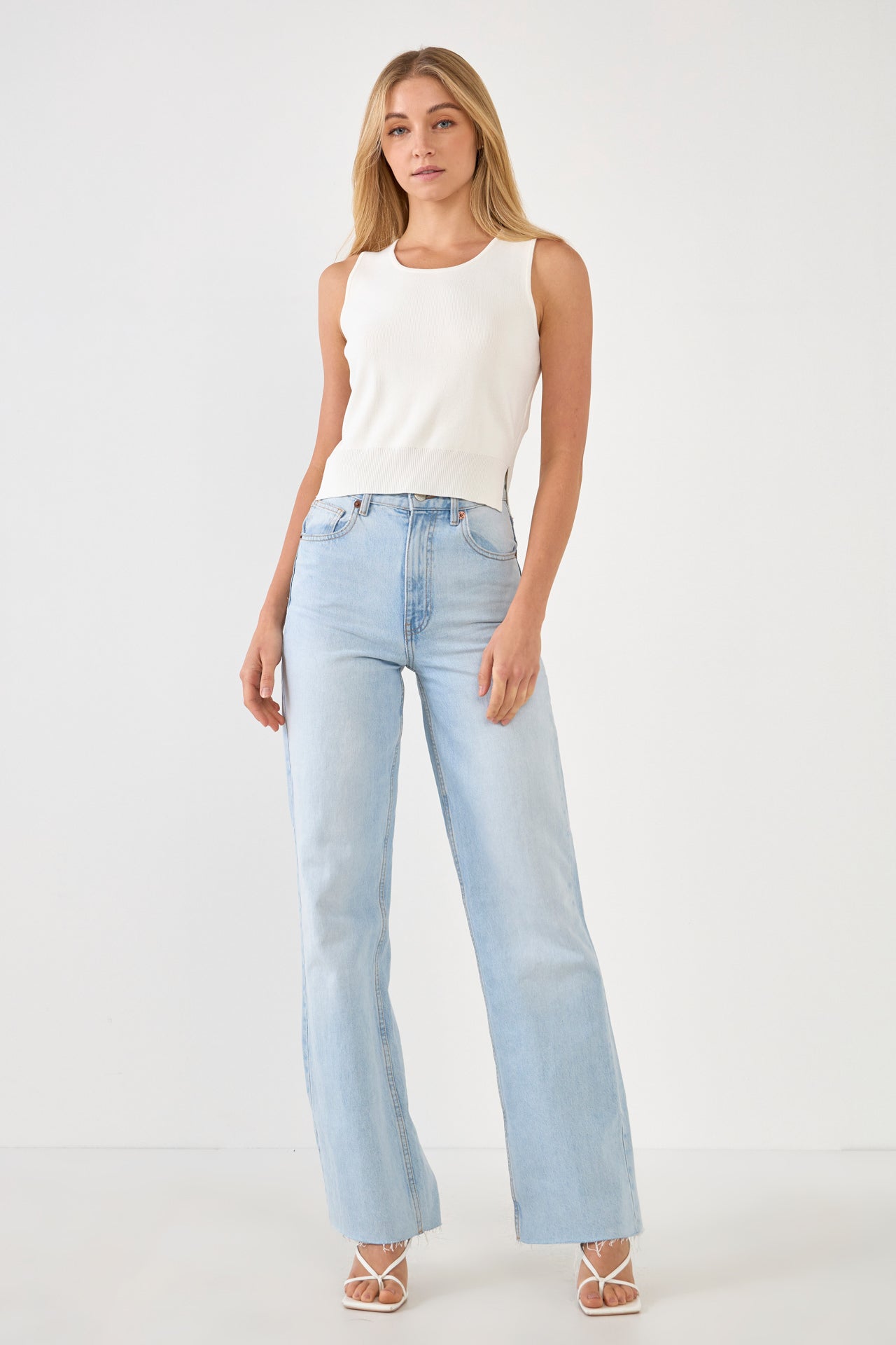 ENDLESS ROSE - Cropped Knit Top - TOPS available at Objectrare