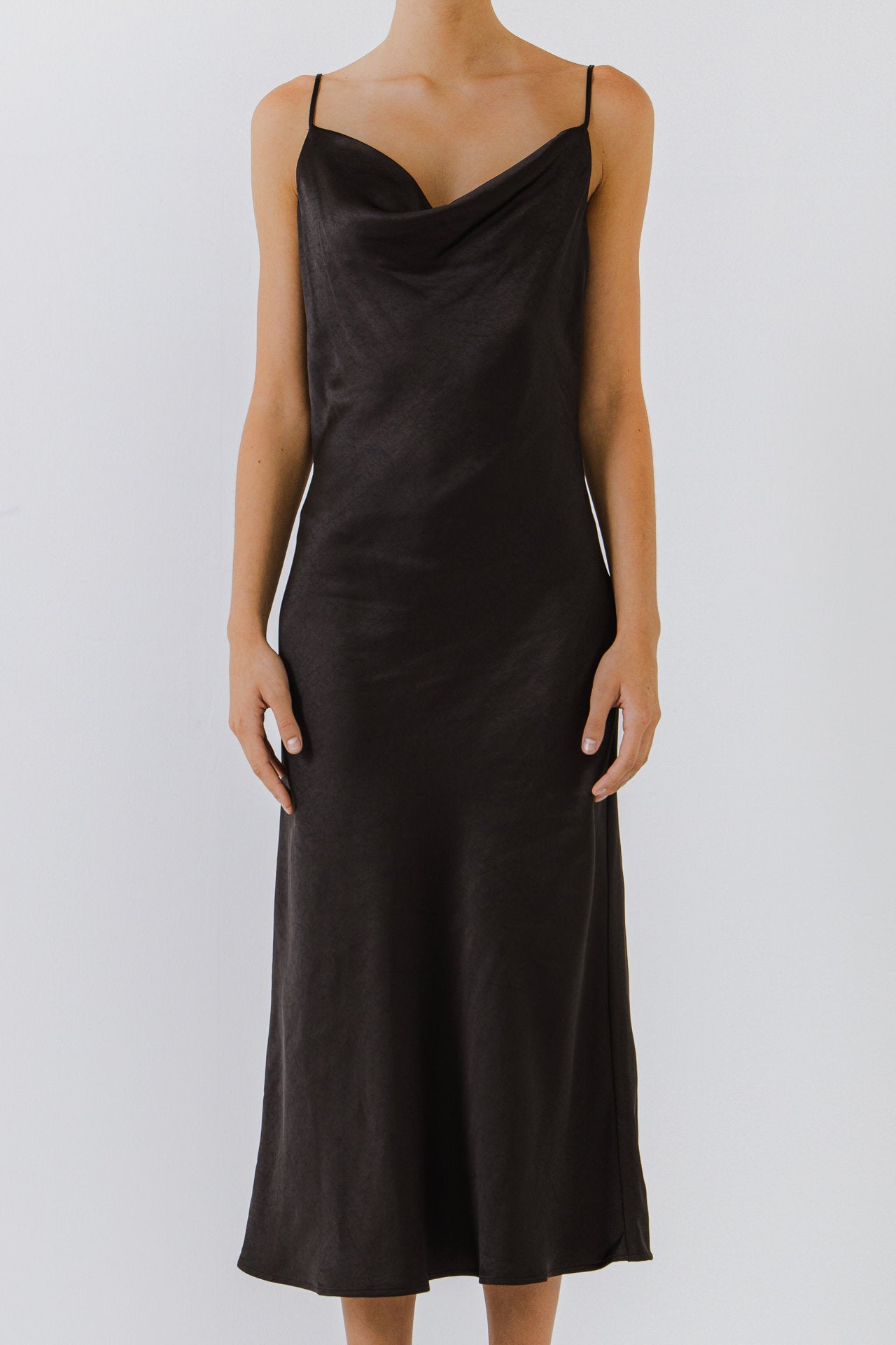 ENDLESS ROSE - Satin Midi Dress - DRESSES available at Objectrare