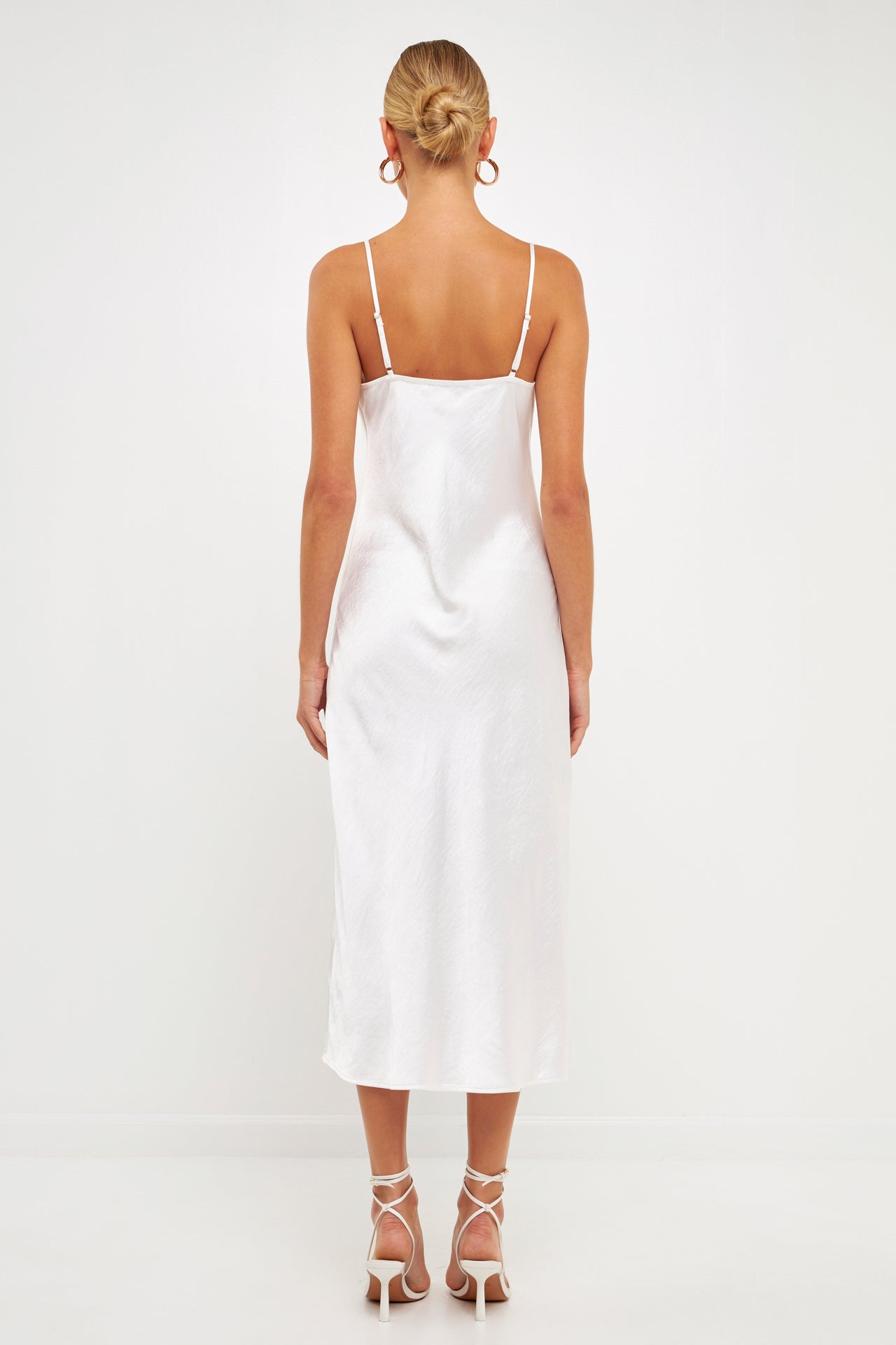 ENDLESS ROSE - Satin Midi Dress - DRESSES available at Objectrare