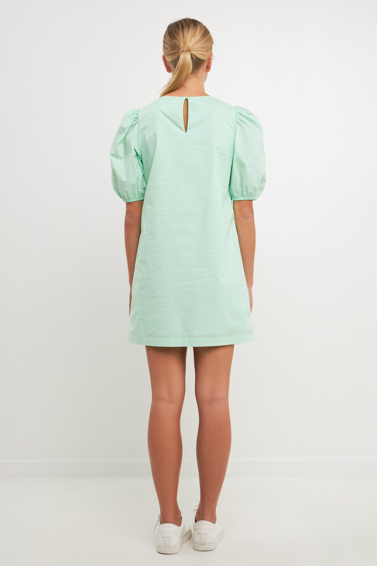 ENGLISH FACTORY - Puff Sleeve Mini Dress - DRESSES available at Objectrare