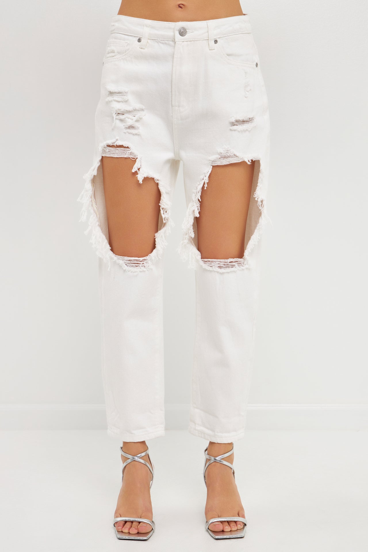 GREY LAB - Distressed Jeans - JEANS available at Objectrare