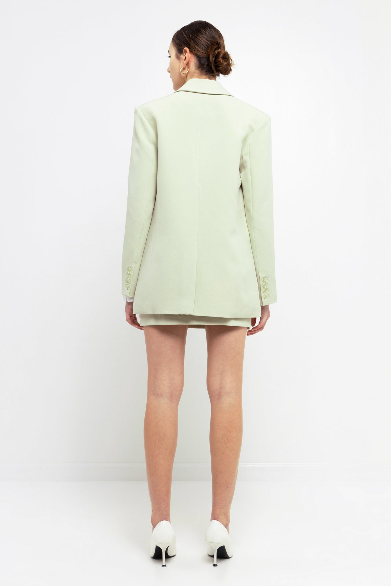 ENDLESS ROSE - One Button Down Boxy Blazer - BLAZERS available at Objectrare