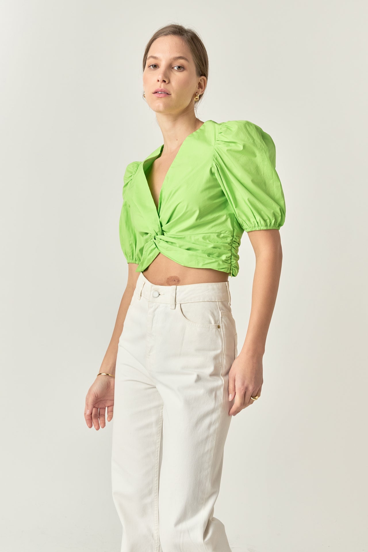 ENGLISH FACTORY - Twist Detail Top - TOPS available at Objectrare