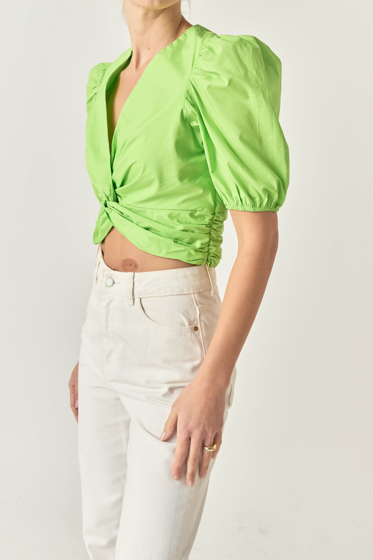 ENGLISH FACTORY - Twist Detail Top - TOPS available at Objectrare