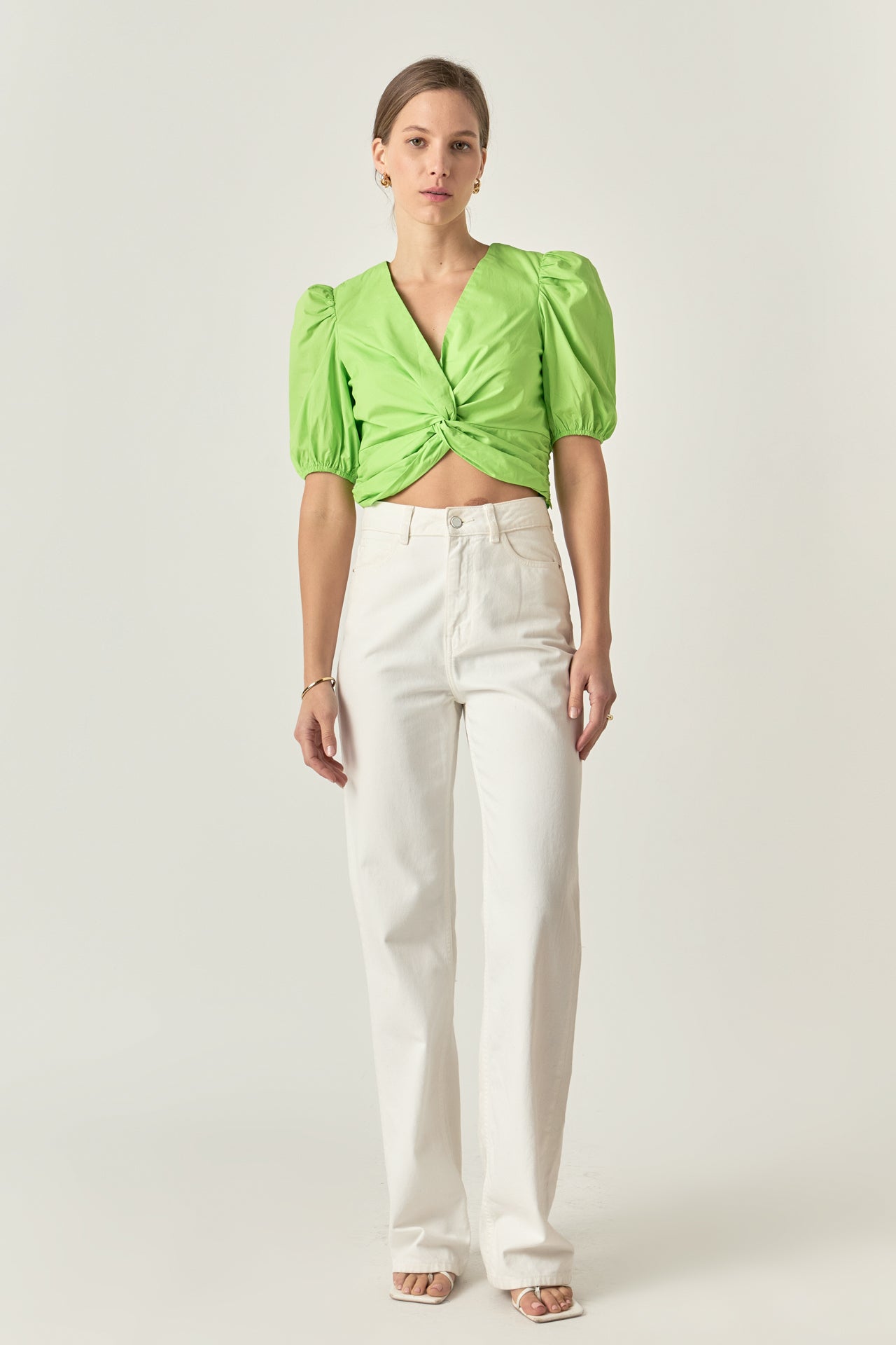 ENGLISH FACTORY - Twist Detail Top - TOPS available at Objectrare