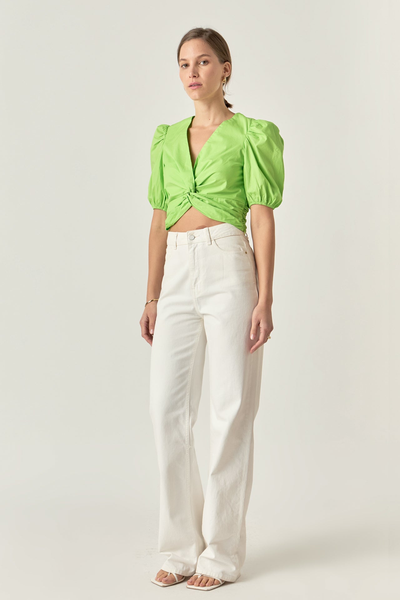 ENGLISH FACTORY - Twist Detail Top - TOPS available at Objectrare