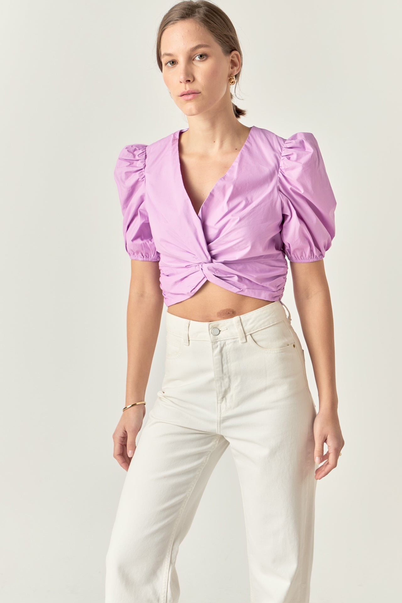 ENGLISH FACTORY - Twist Detail Top - TOPS available at Objectrare