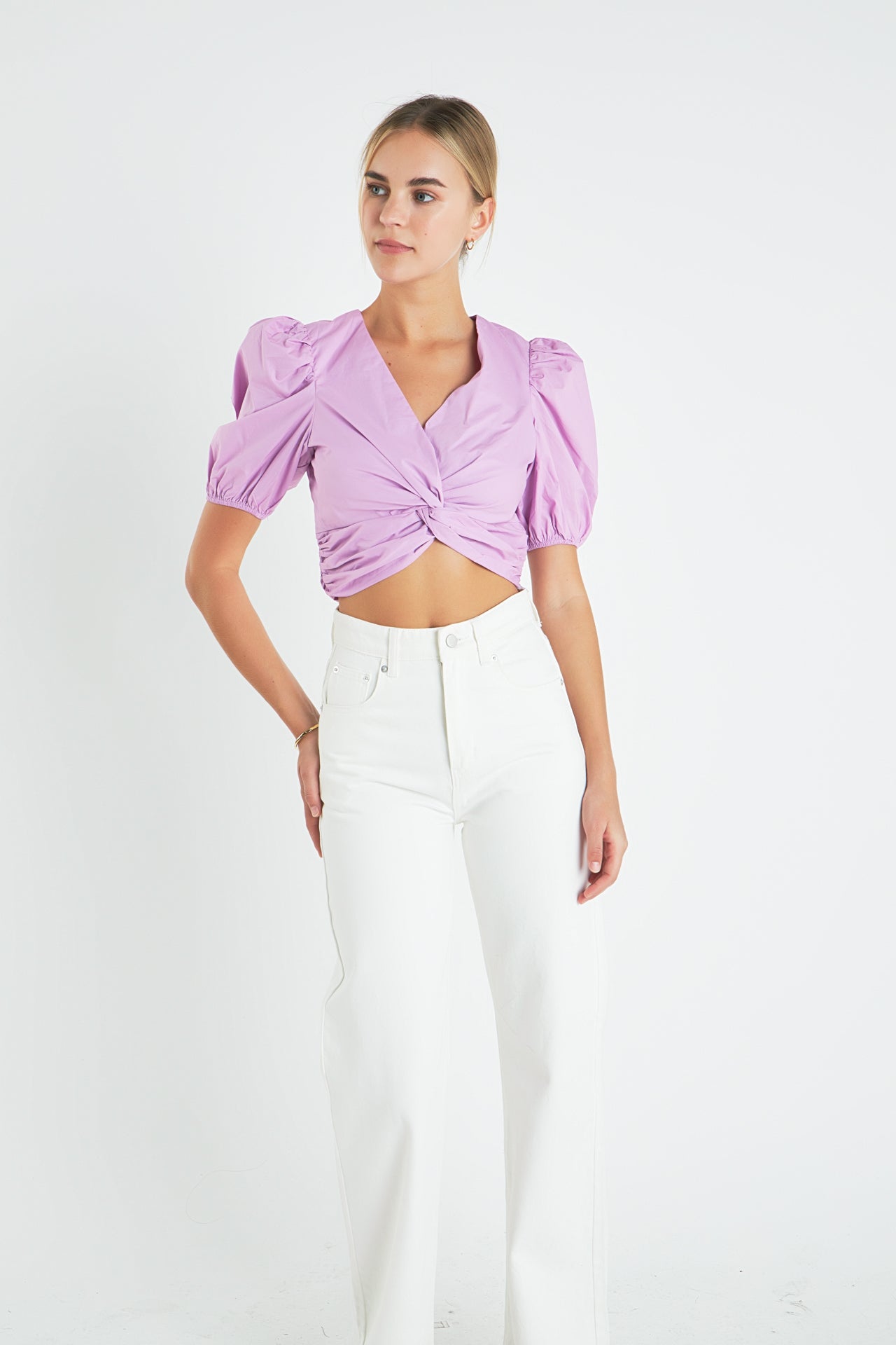 ENGLISH FACTORY - Twist Detail Top - TOPS available at Objectrare
