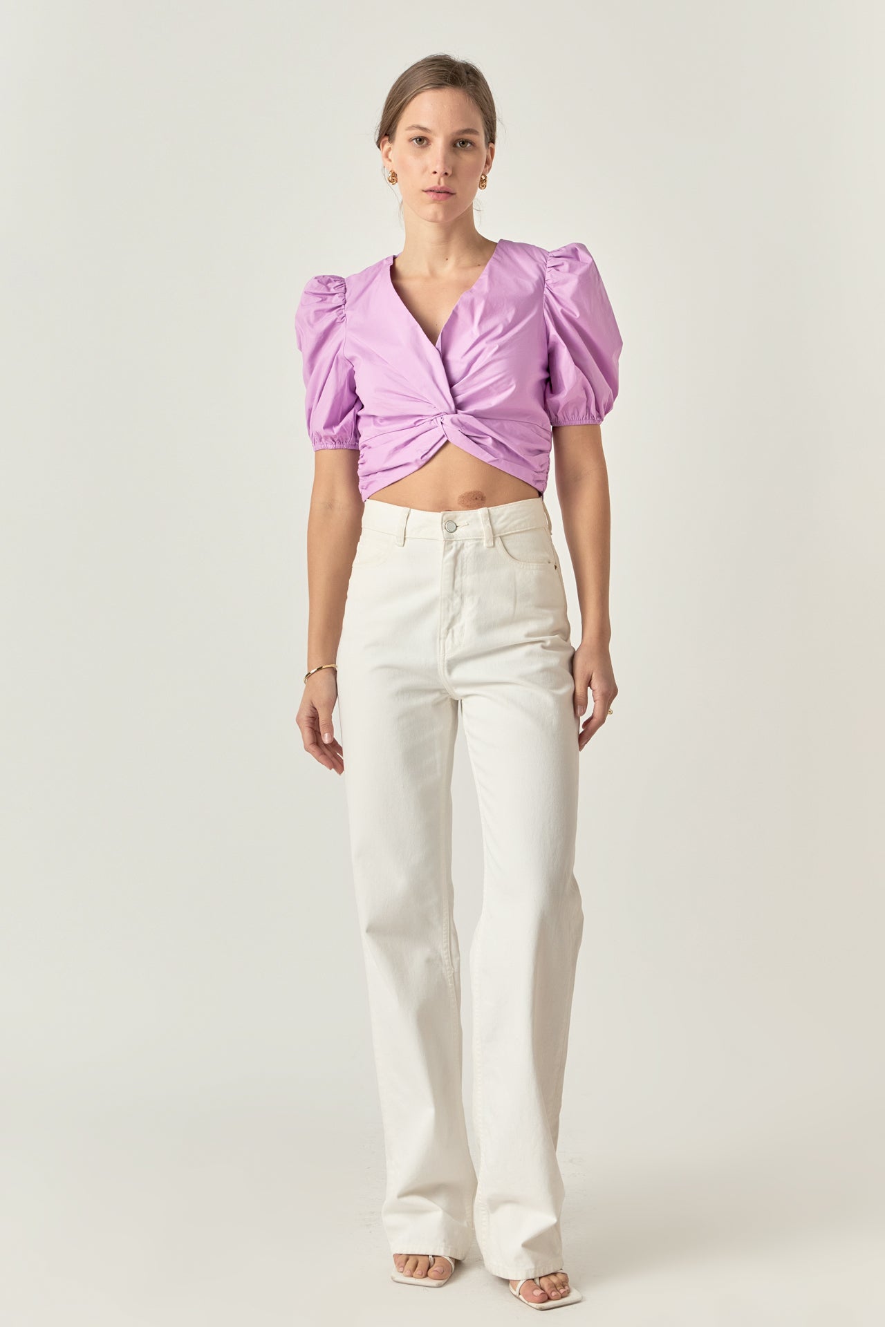 ENGLISH FACTORY - Twist Detail Top - TOPS available at Objectrare