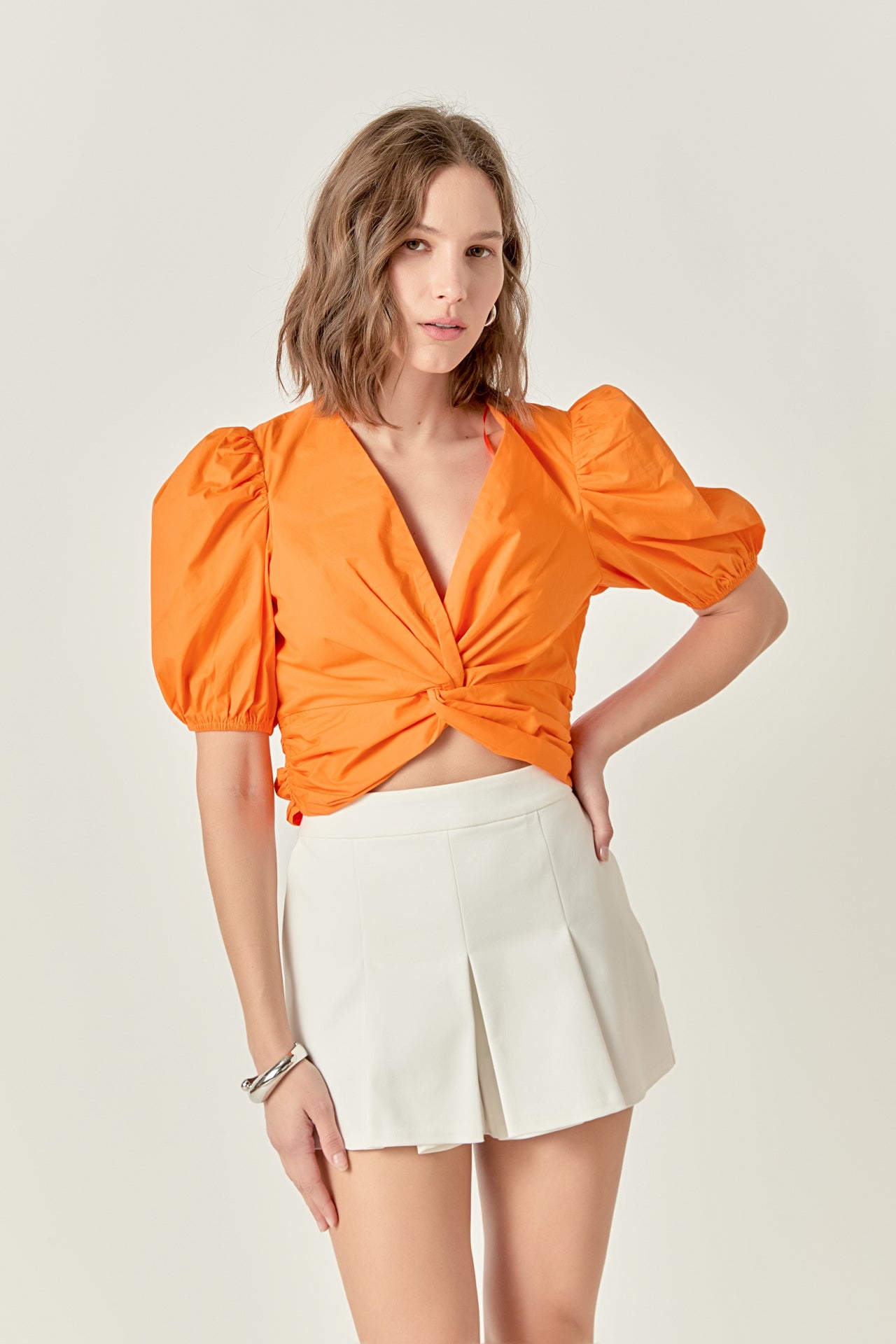 ENGLISH FACTORY - Twist Detail Top - TOPS available at Objectrare