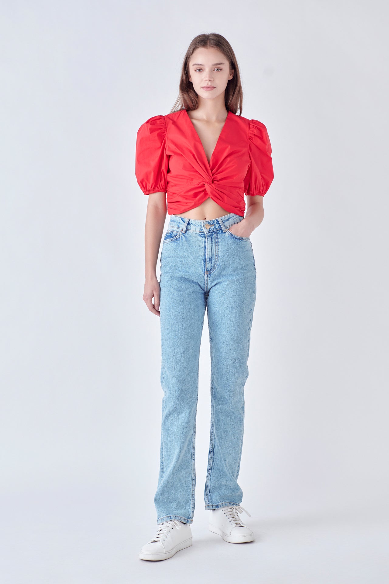 ENGLISH FACTORY - Twist Detail Top - TOPS available at Objectrare