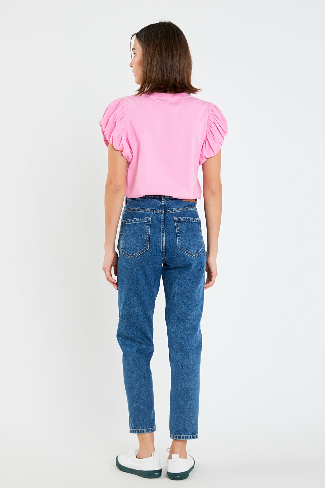 ENGLISH FACTORY - Mixed Media T-shirt - TOPS available at Objectrare