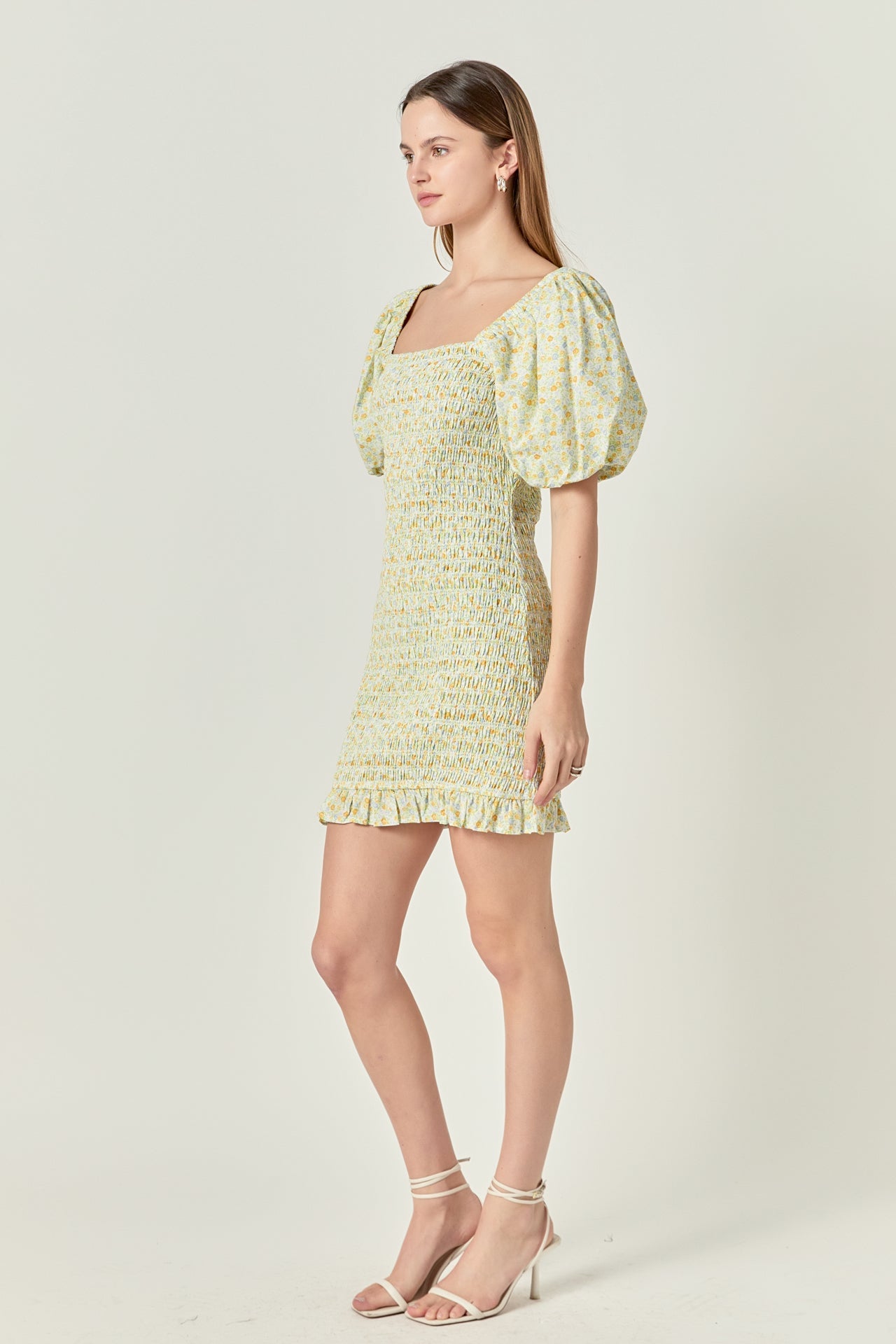 ENGLISH FACTORY - Floral Smocked Mini Dress - DRESSES available at Objectrare