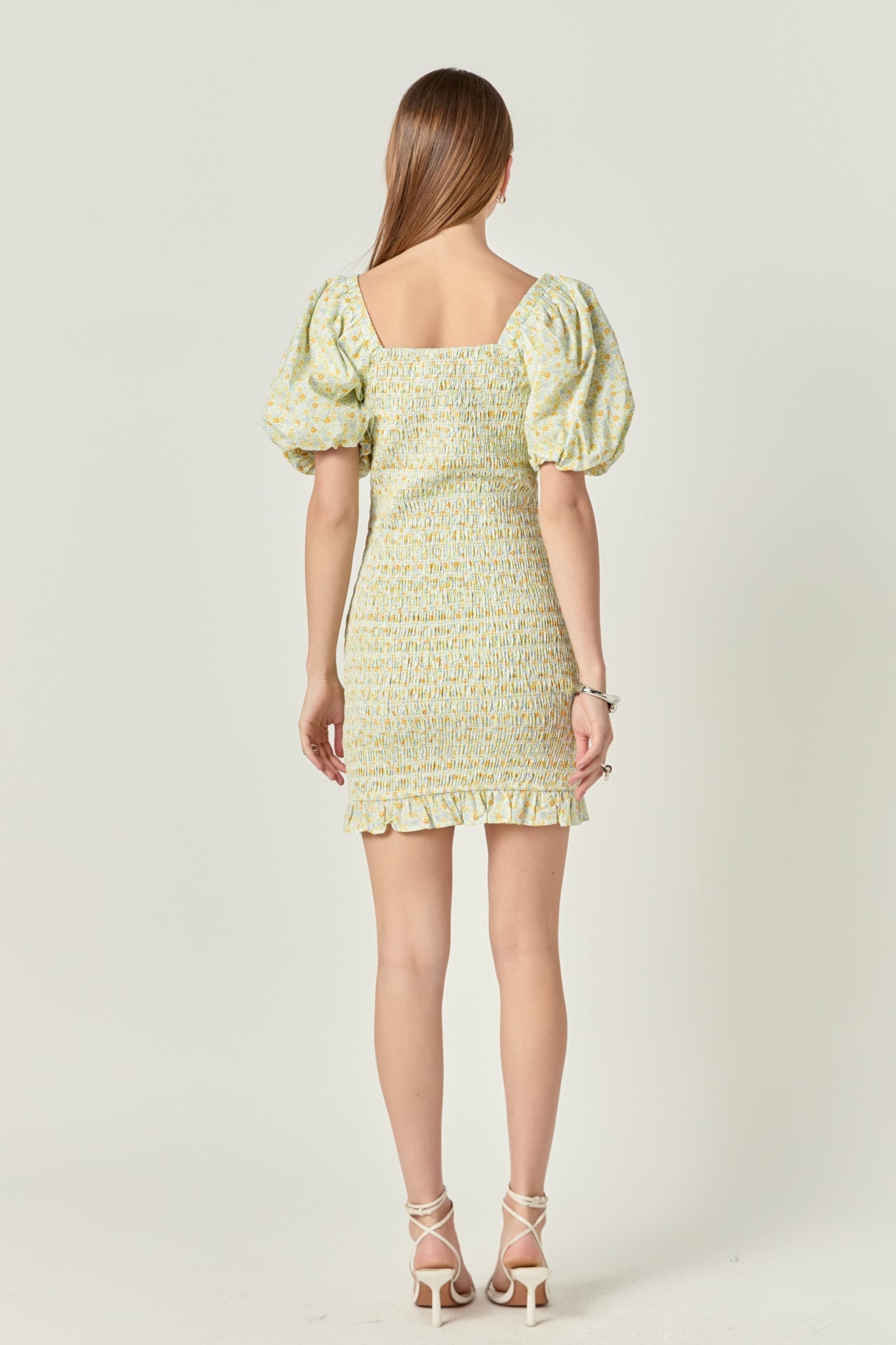 ENGLISH FACTORY - Floral Smocked Mini Dress - DRESSES available at Objectrare