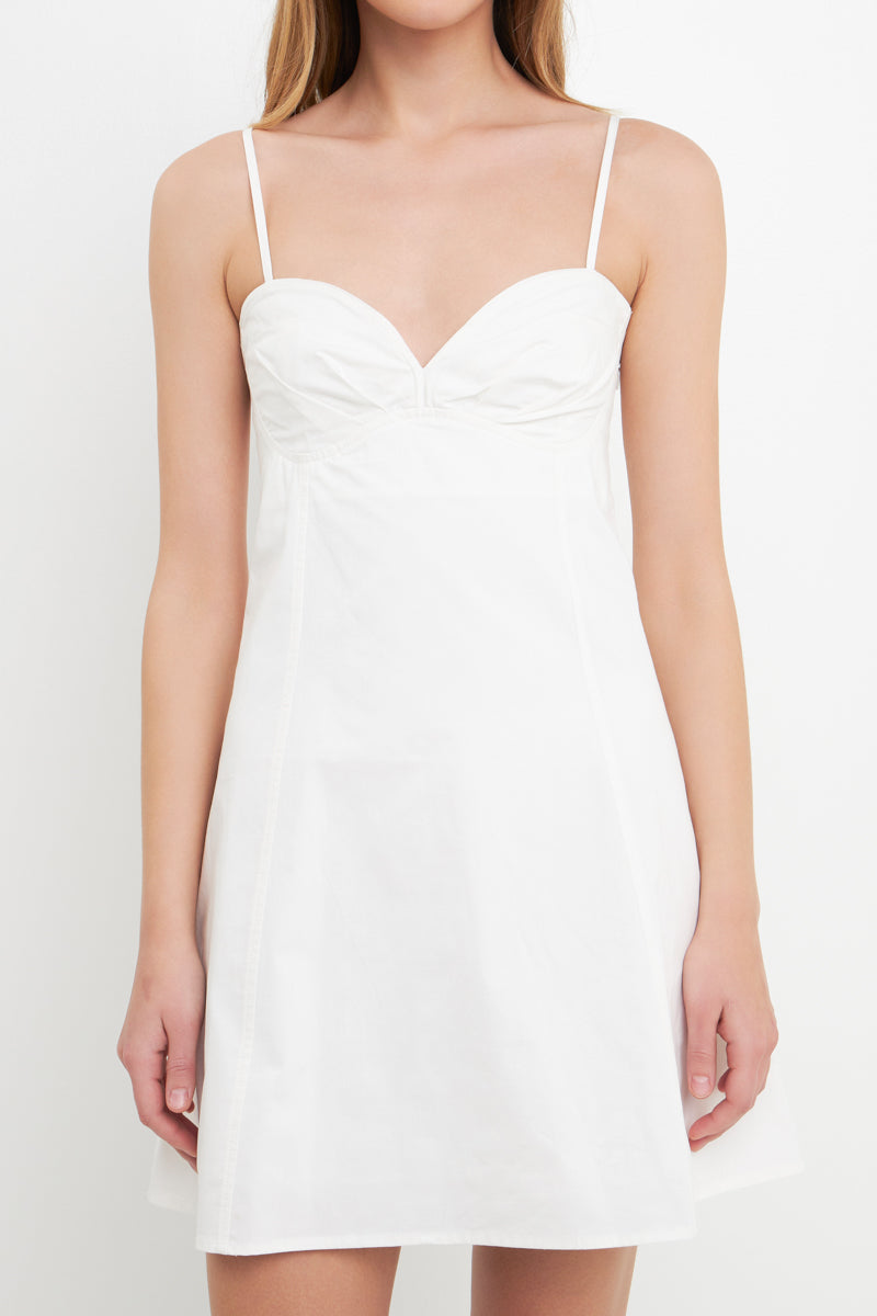 ENDLESS ROSE - Sweetheart Neckline Mini Dress - DRESSES available at Objectrare