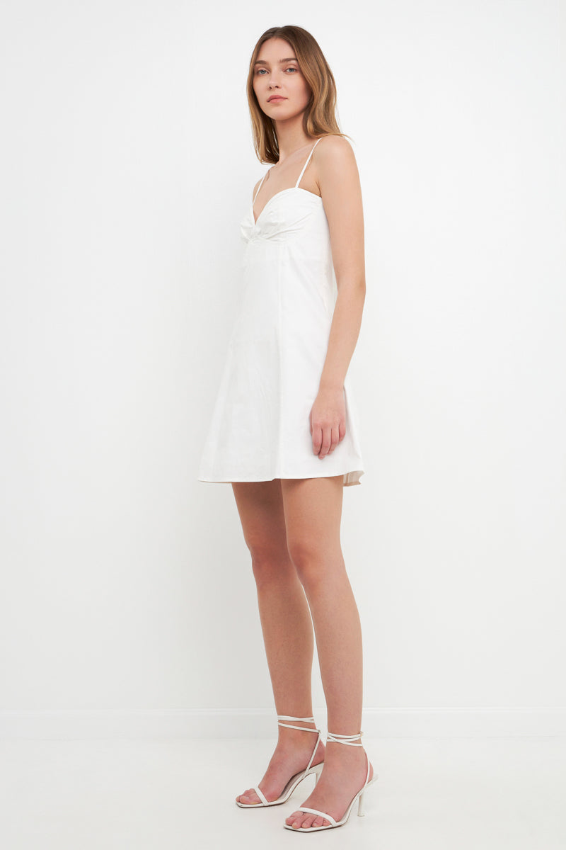 ENDLESS ROSE - Sweetheart Neckline Mini Dress - DRESSES available at Objectrare