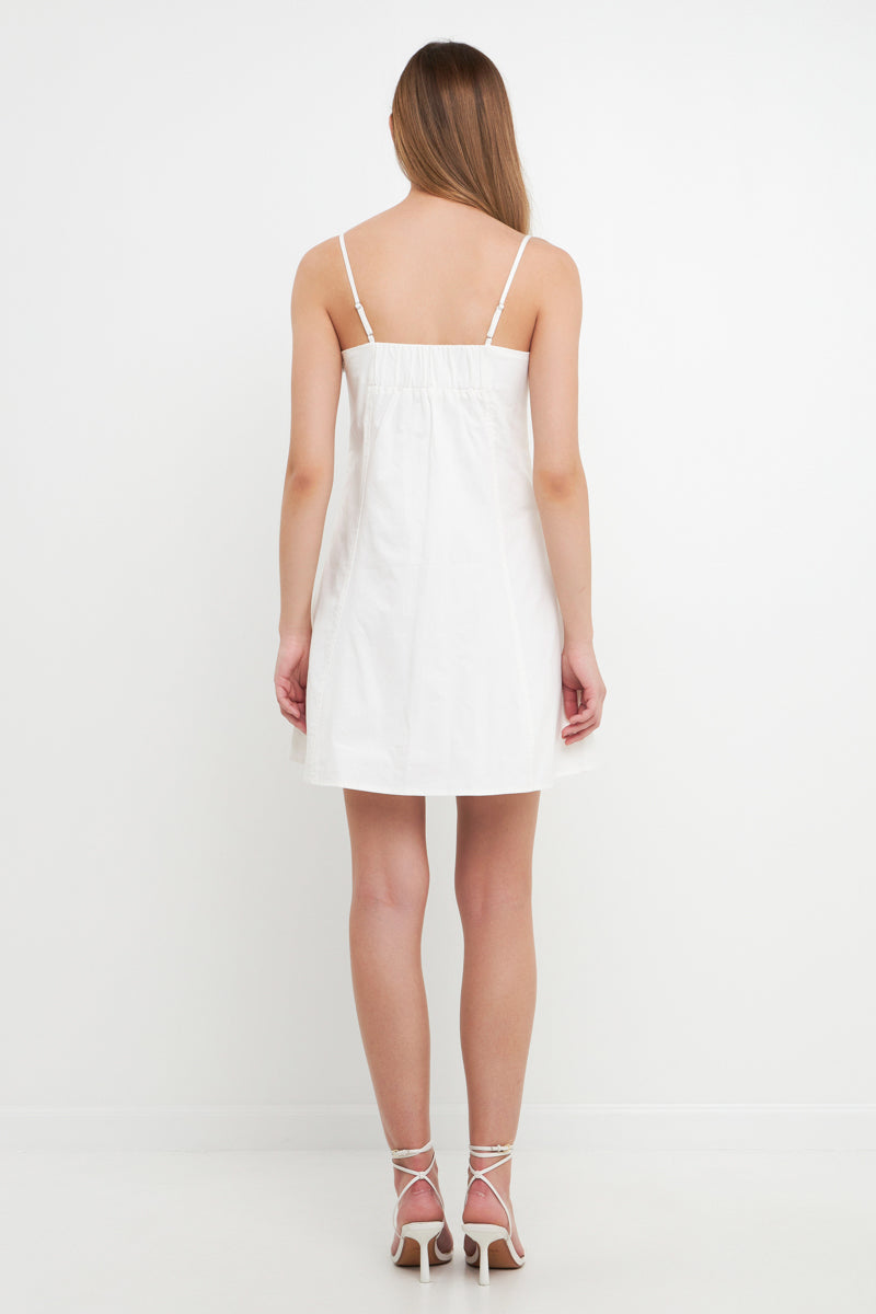 ENDLESS ROSE - Sweetheart Neckline Mini Dress - DRESSES available at Objectrare