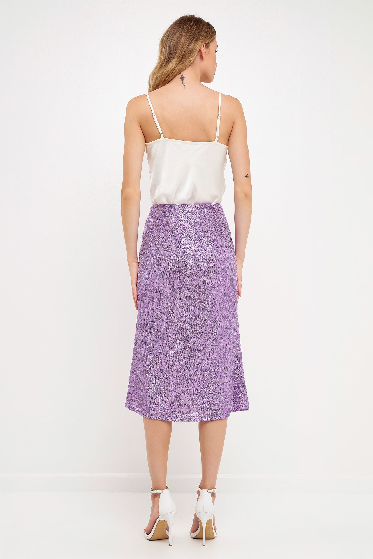 ENGLISH FACTORY - Sequins Midi Skirt - SKIRTS available at Objectrare