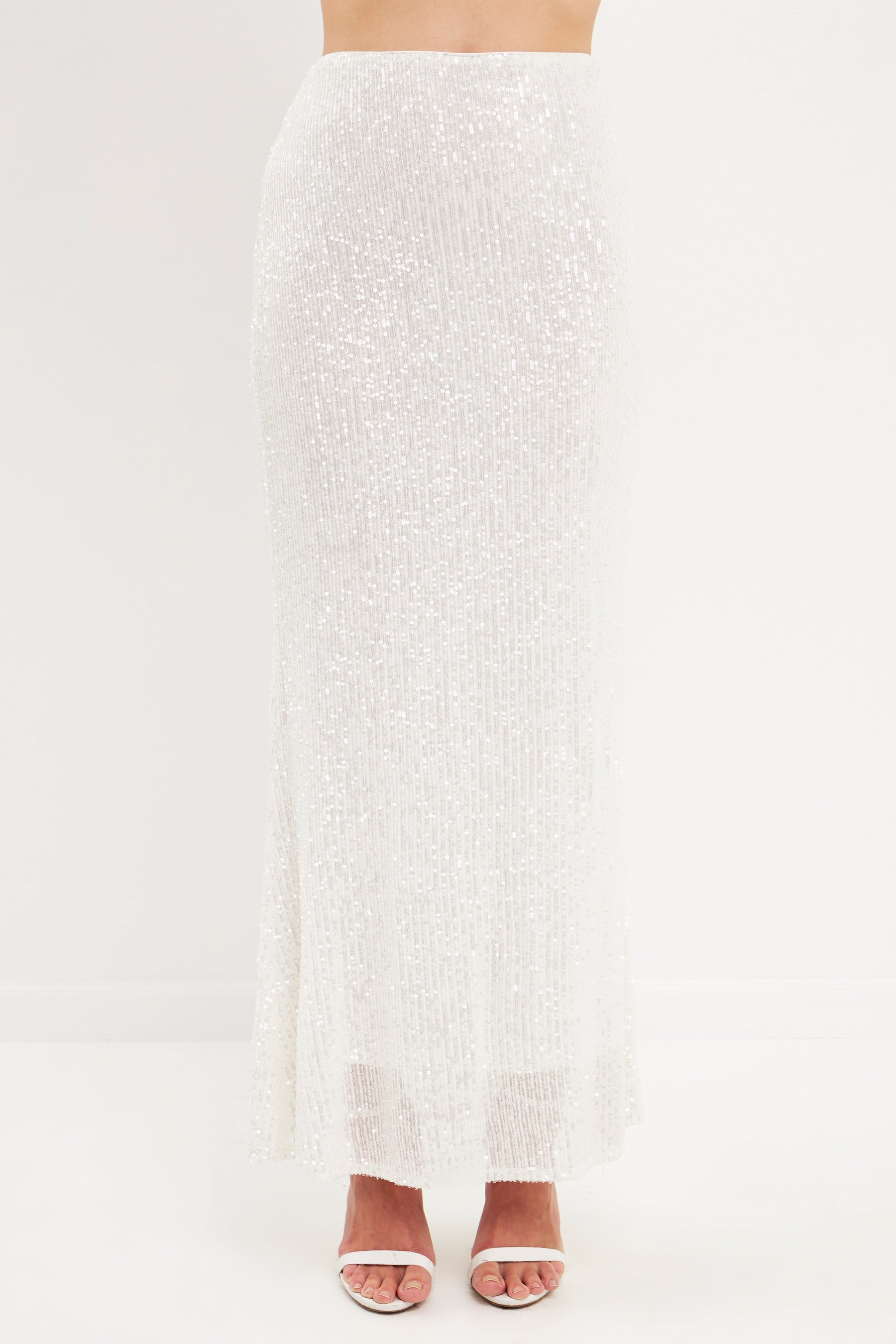 ENDLESS ROSE - Sequin Maxi Skirt - SKIRTS available at Objectrare