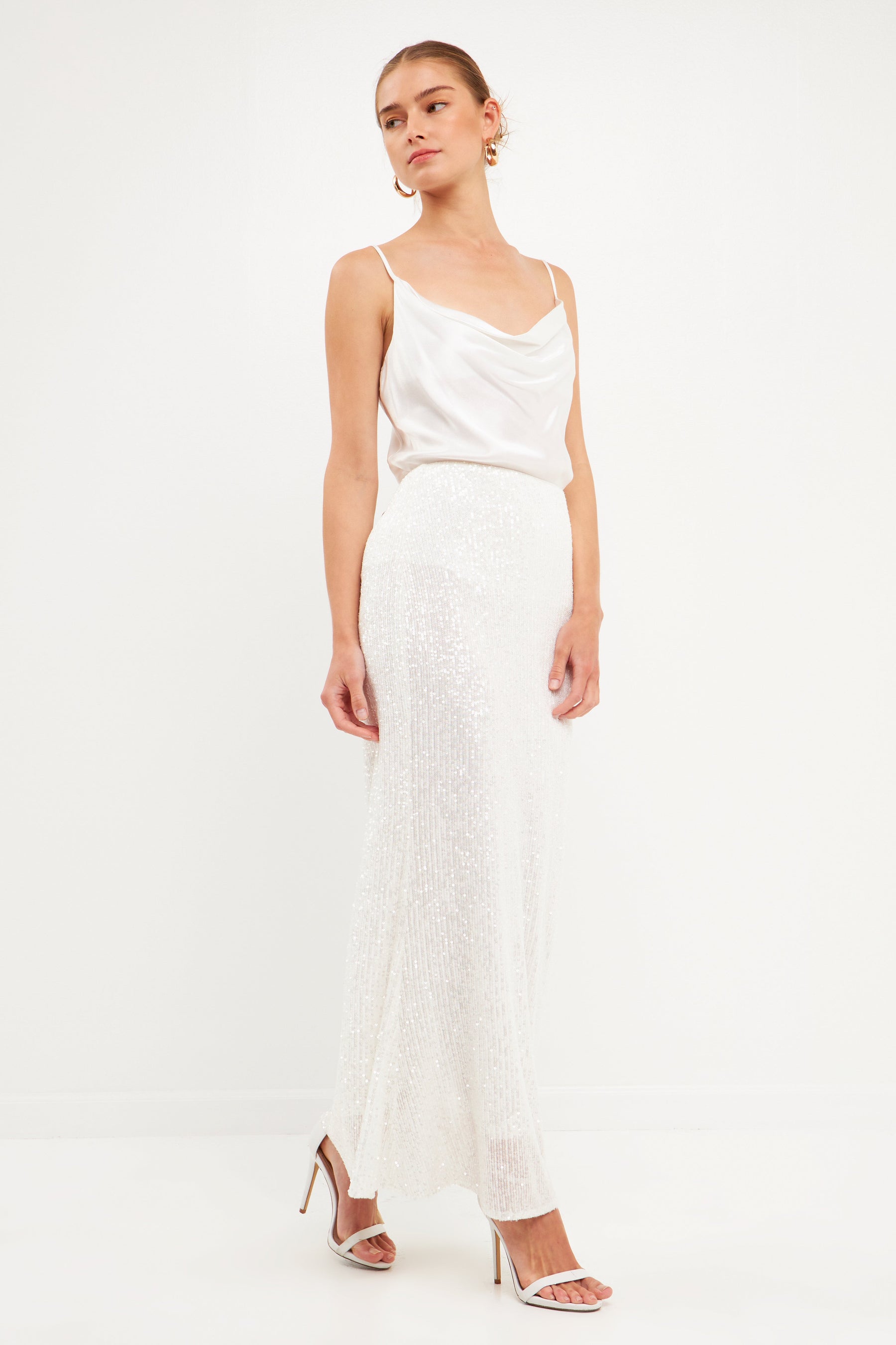 ENDLESS ROSE - Sequin Maxi Skirt - SKIRTS available at Objectrare