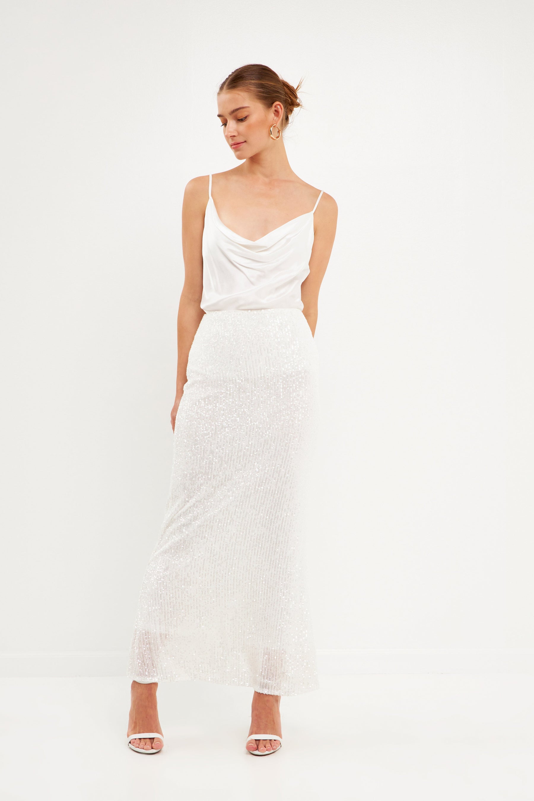 ENDLESS ROSE - Sequin Maxi Skirt - SKIRTS available at Objectrare