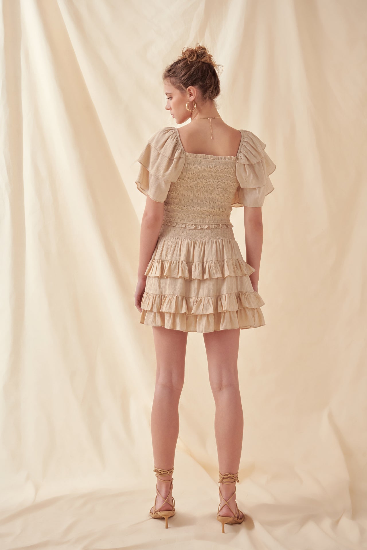 FREE THE ROSES - Smocked Ruffled Top - TOPS available at Objectrare