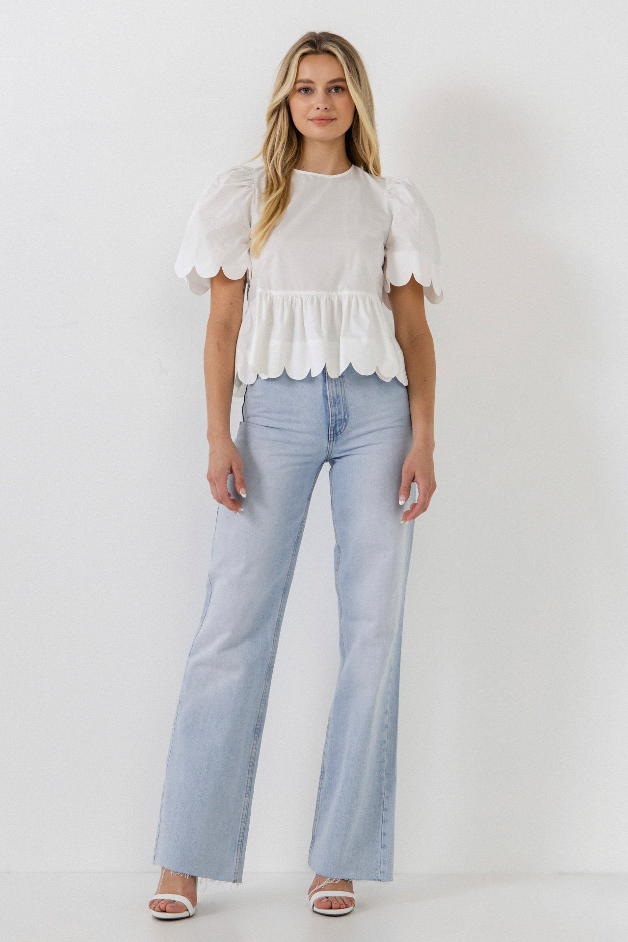 ENGLISH FACTORY - Scallop Edge Top - TOPS available at Objectrare