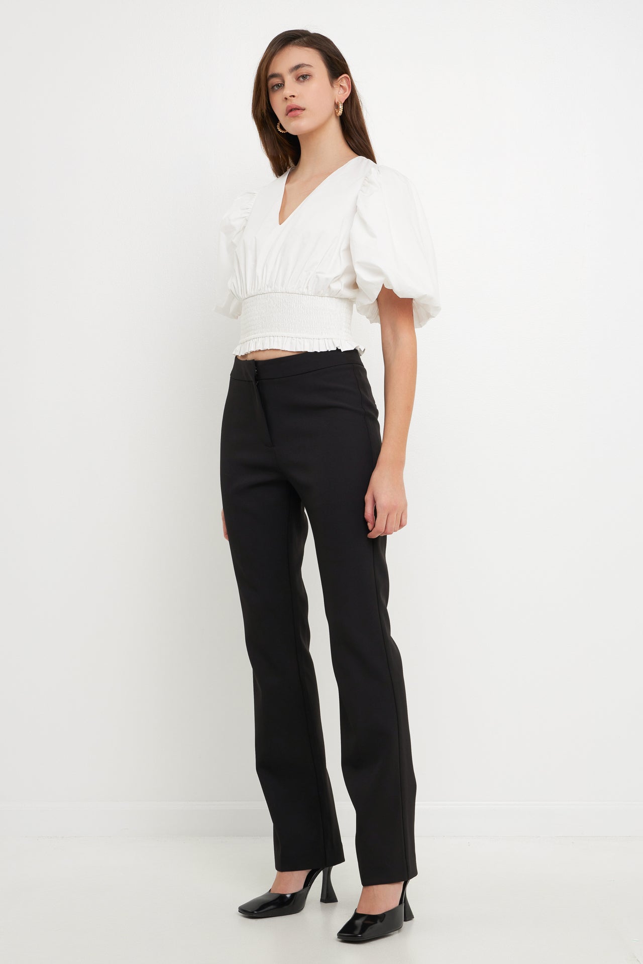 ENDLESS ROSE - Smocked waist Top - TOPS available at Objectrare