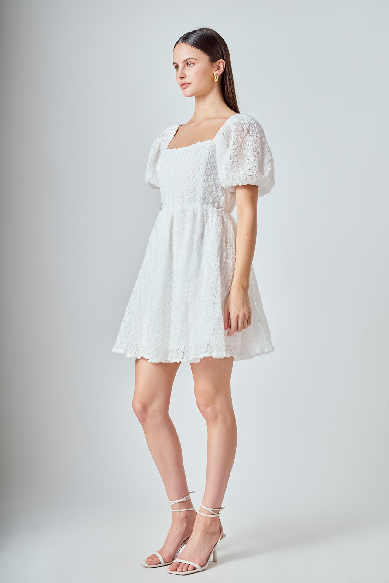 ENDLESS ROSE - Floral Mini Dress - DRESSES available at Objectrare