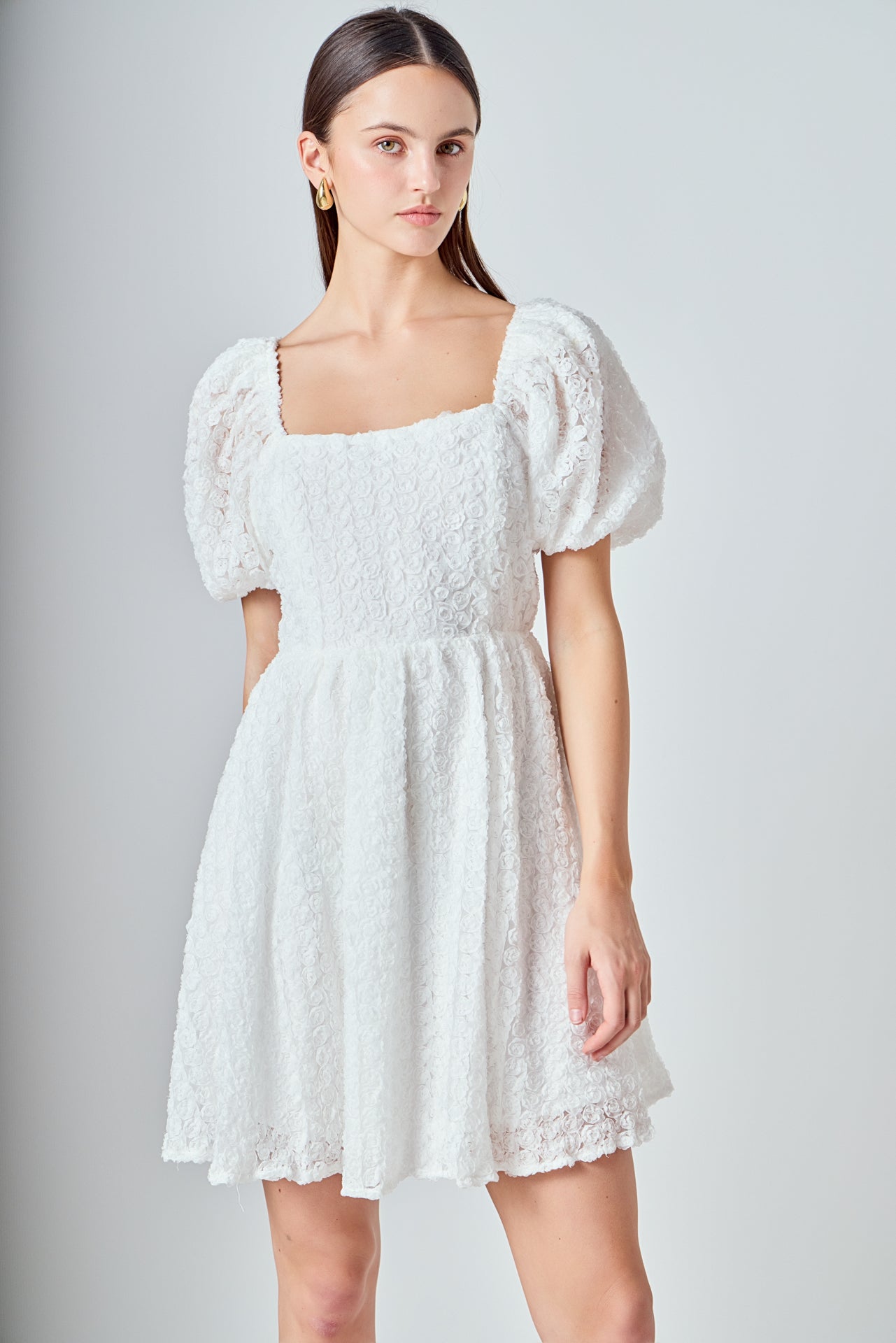 ENDLESS ROSE - Floral Mini Dress - DRESSES available at Objectrare