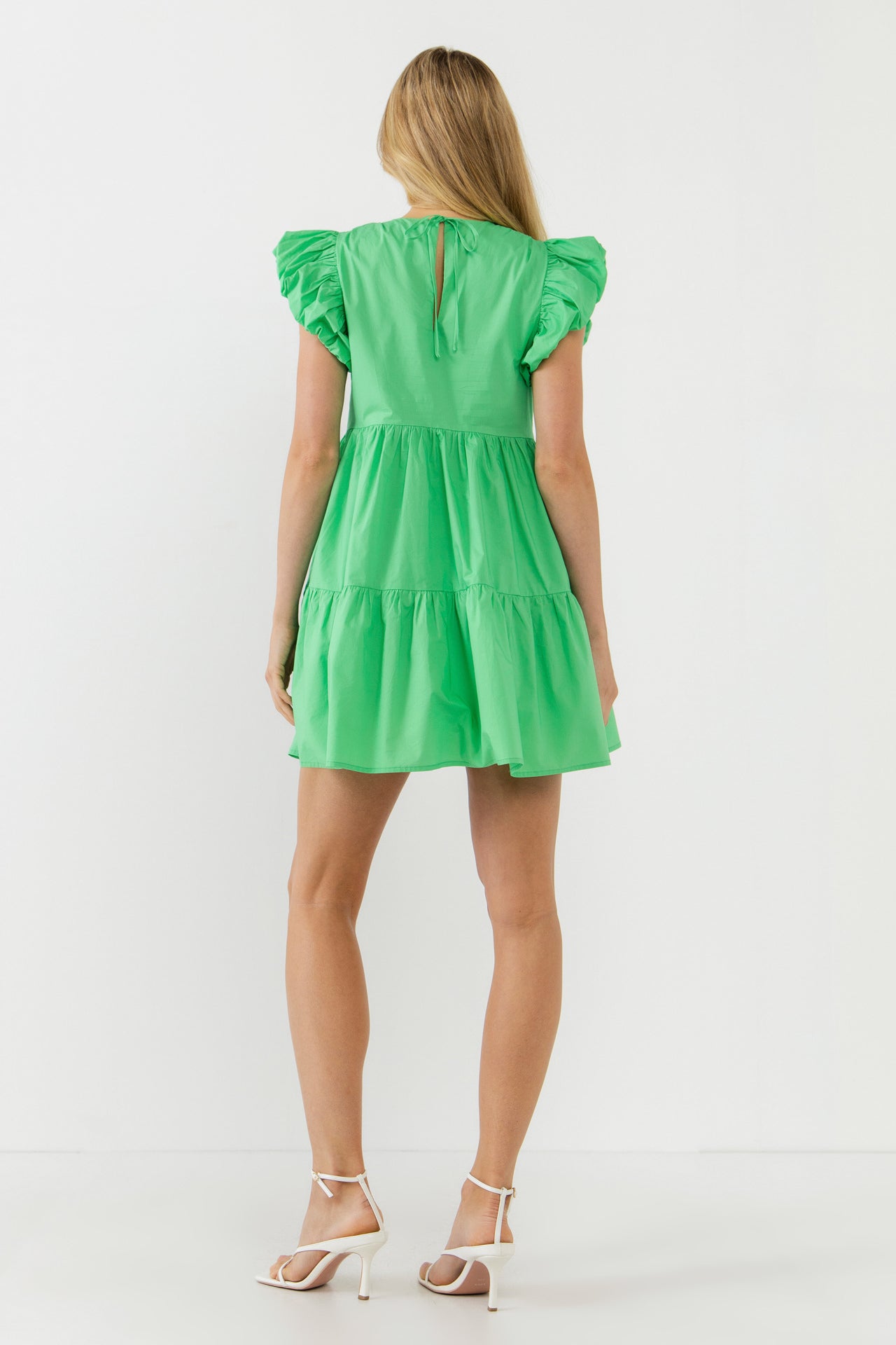 ENGLISH FACTORY - Balloon Sleeve Mini Dress - DRESSES available at Objectrare