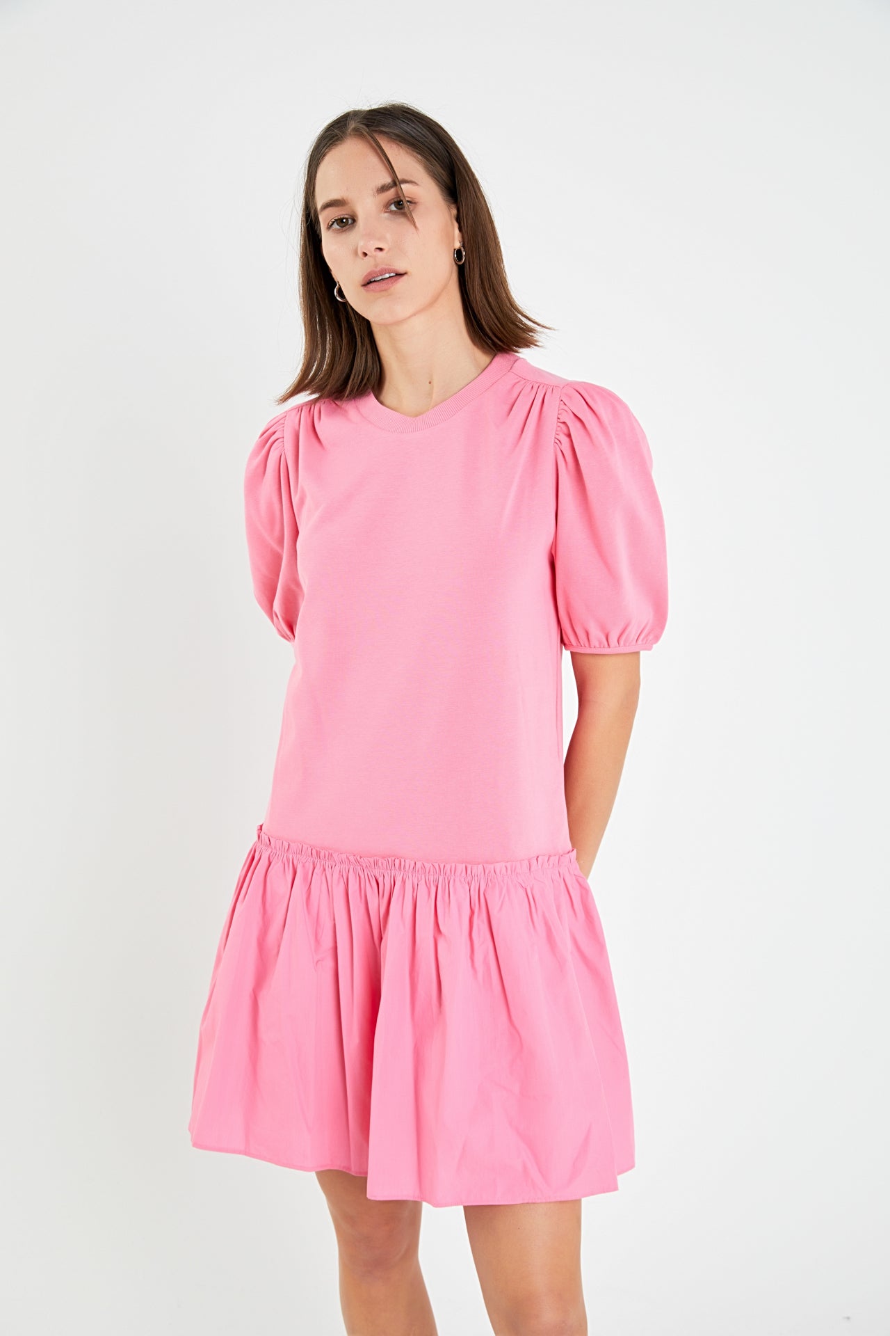 ENGLISH FACTORY - Mixed Media Mini Dress - DRESSES available at Objectrare